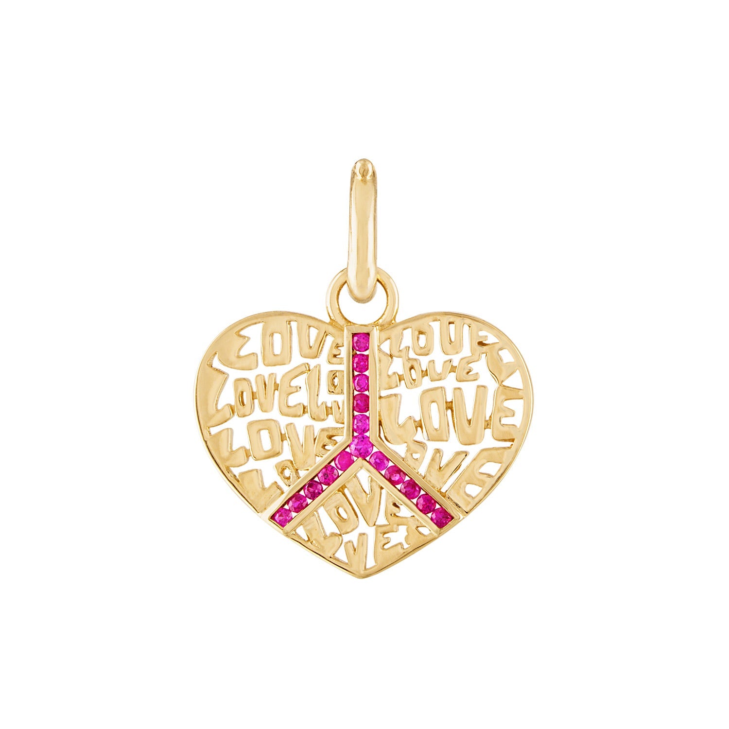Peace & Love Pendant-Pendant Necklace-Eden Presley Fine Jewelry