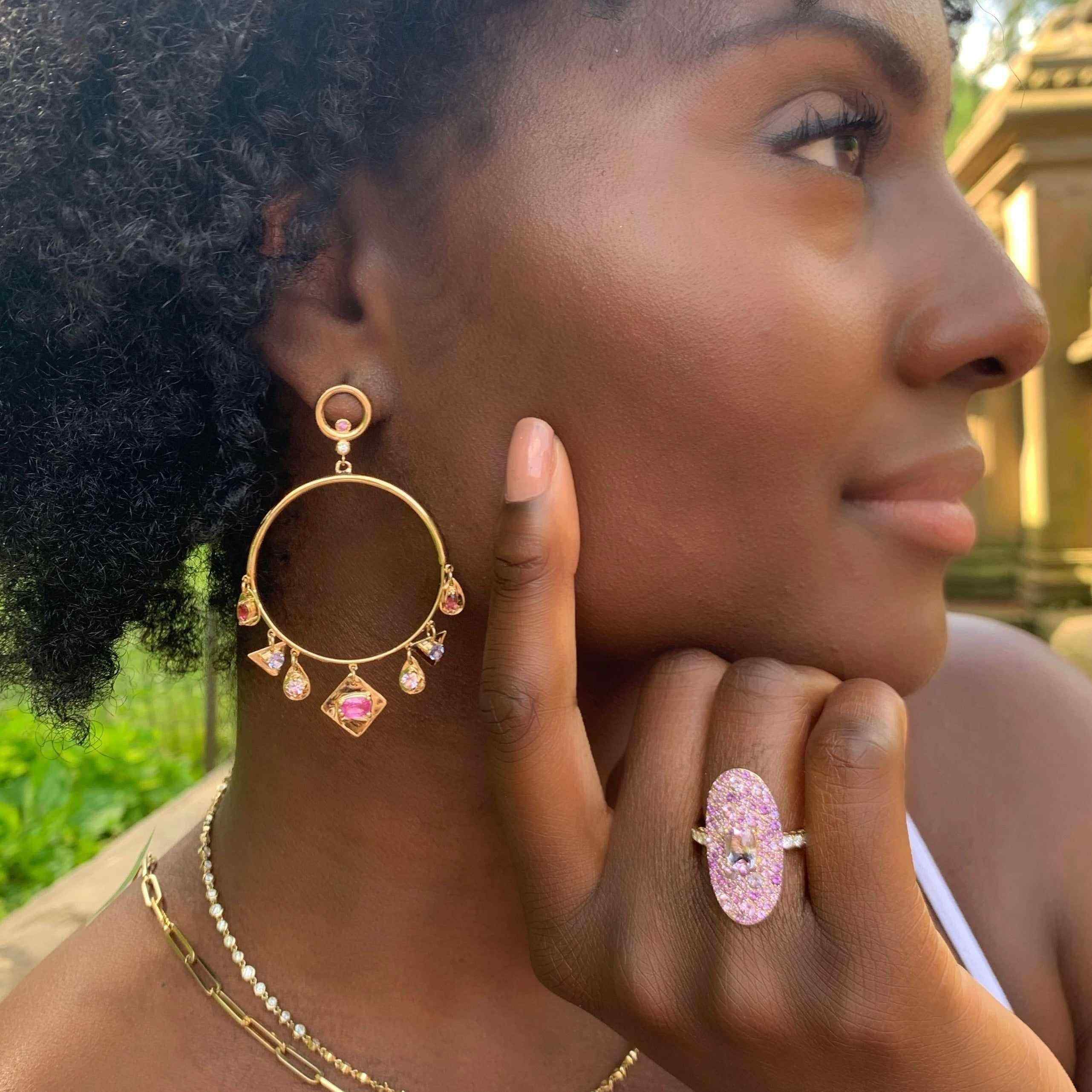 Peace & Plenty Lavender Ring-Lifestyle