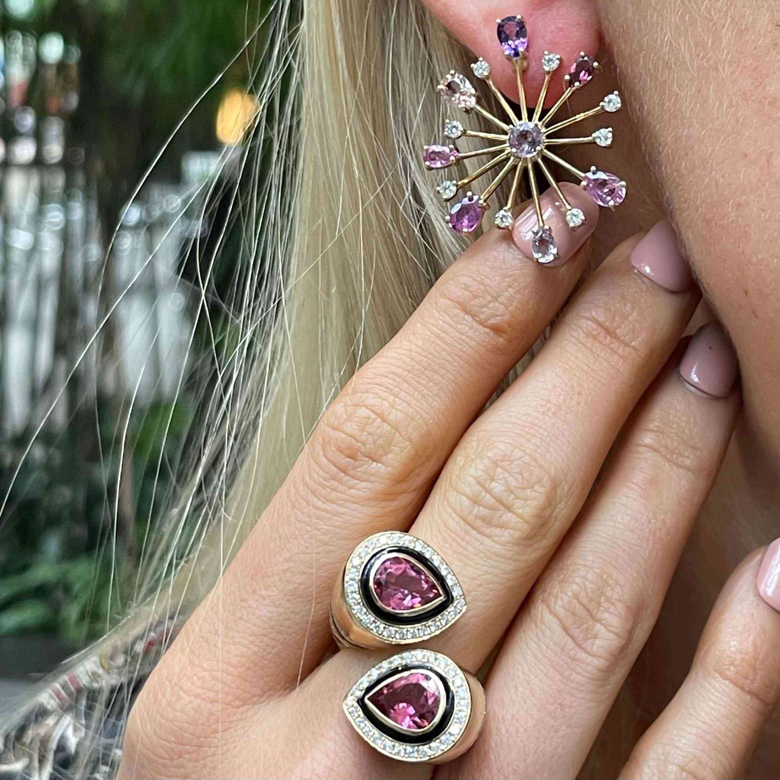 Pear Bypass Ring-Look