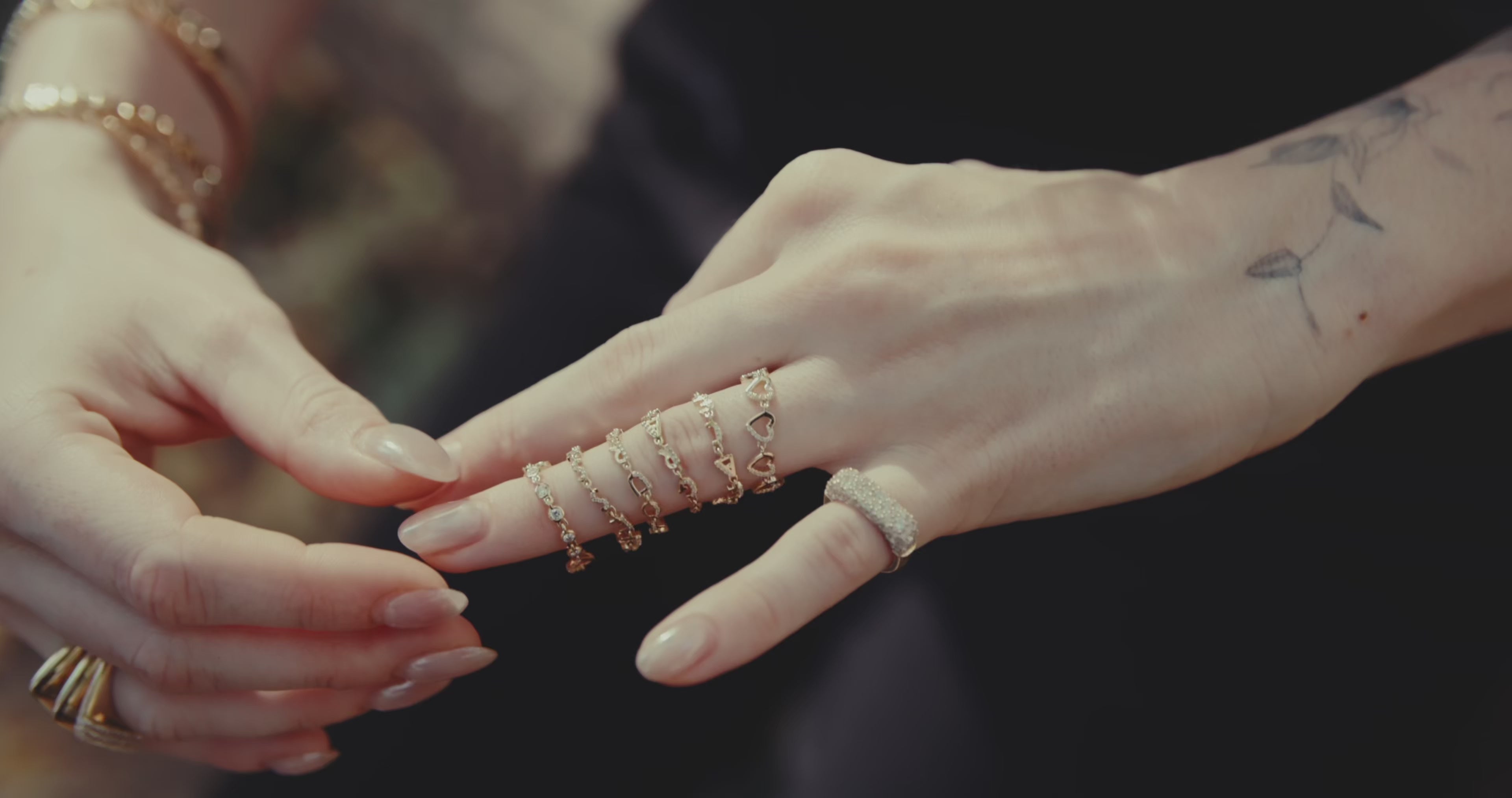 Tiny Letters Rings side look