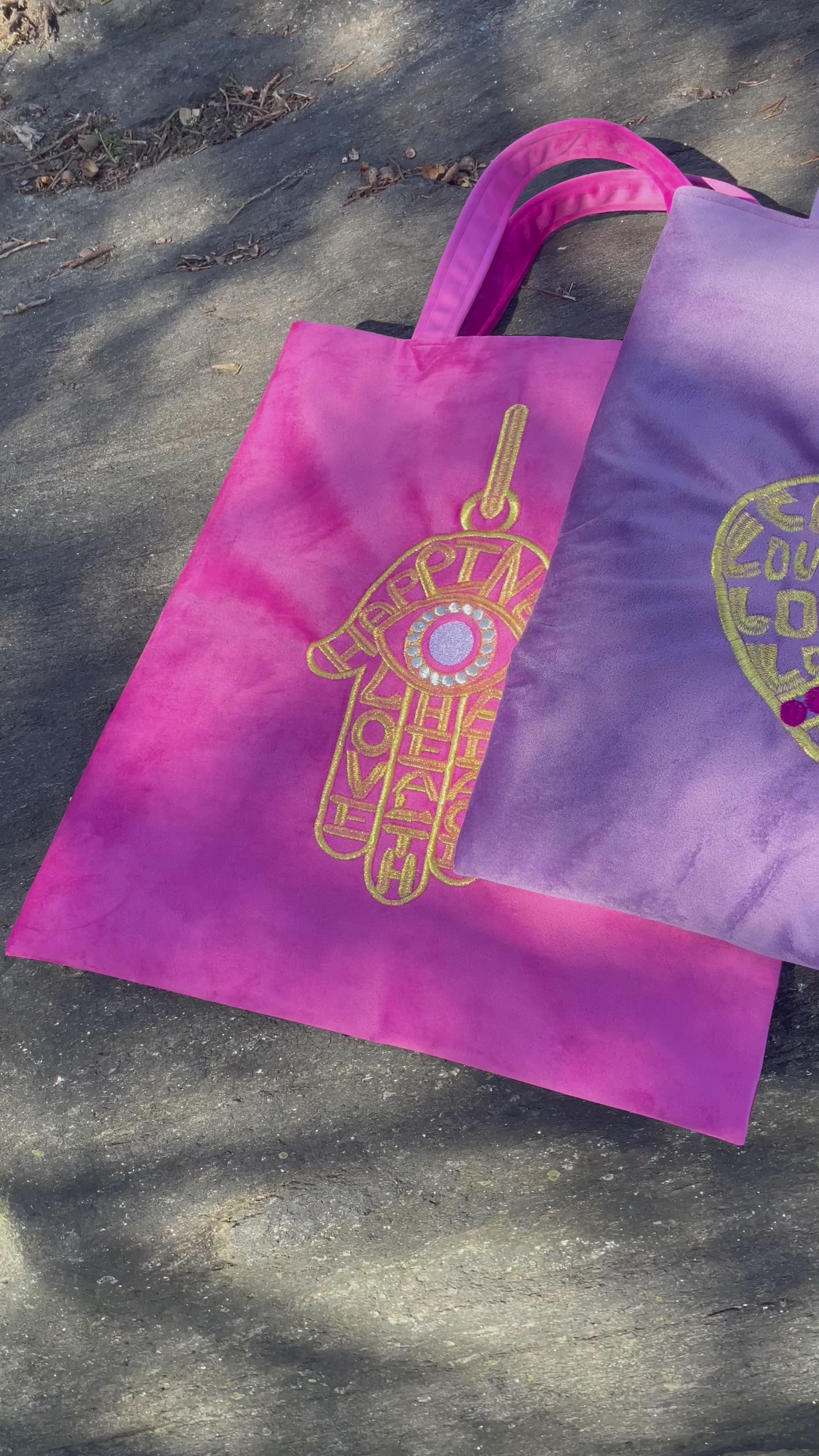 Mantra Velvet Tote Bag-Video