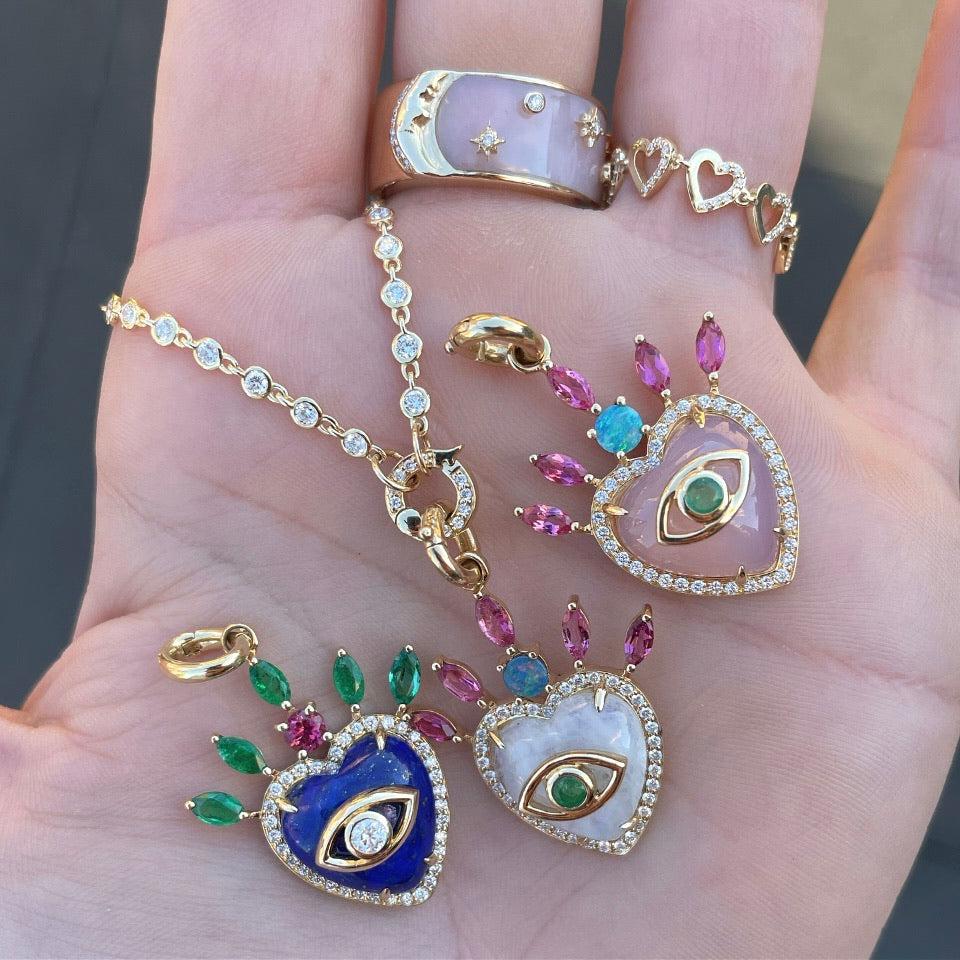 Queen of Hearts Pendant-Necklace, pendant, necklaces-Eden Presley Fine Jewelry