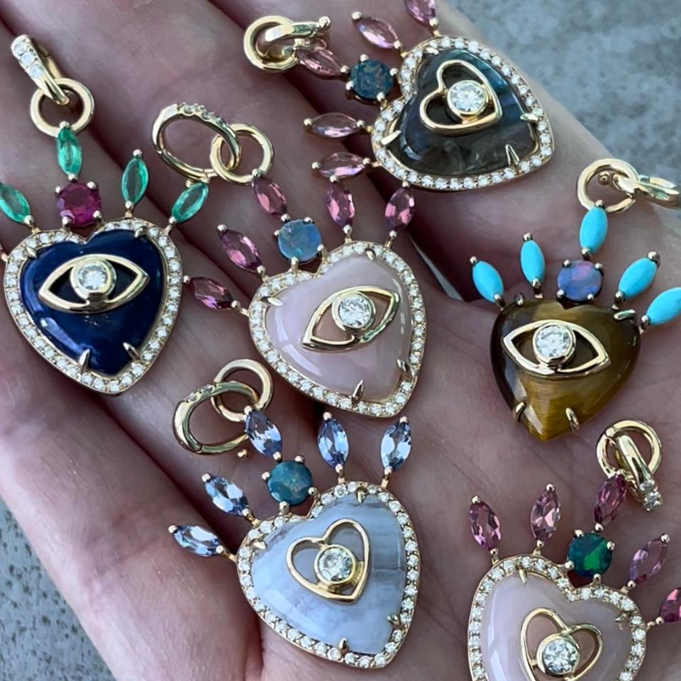 Queen of Hearts Pendant-Necklace, pendant, necklaces-Eden Presley Fine Jewelry