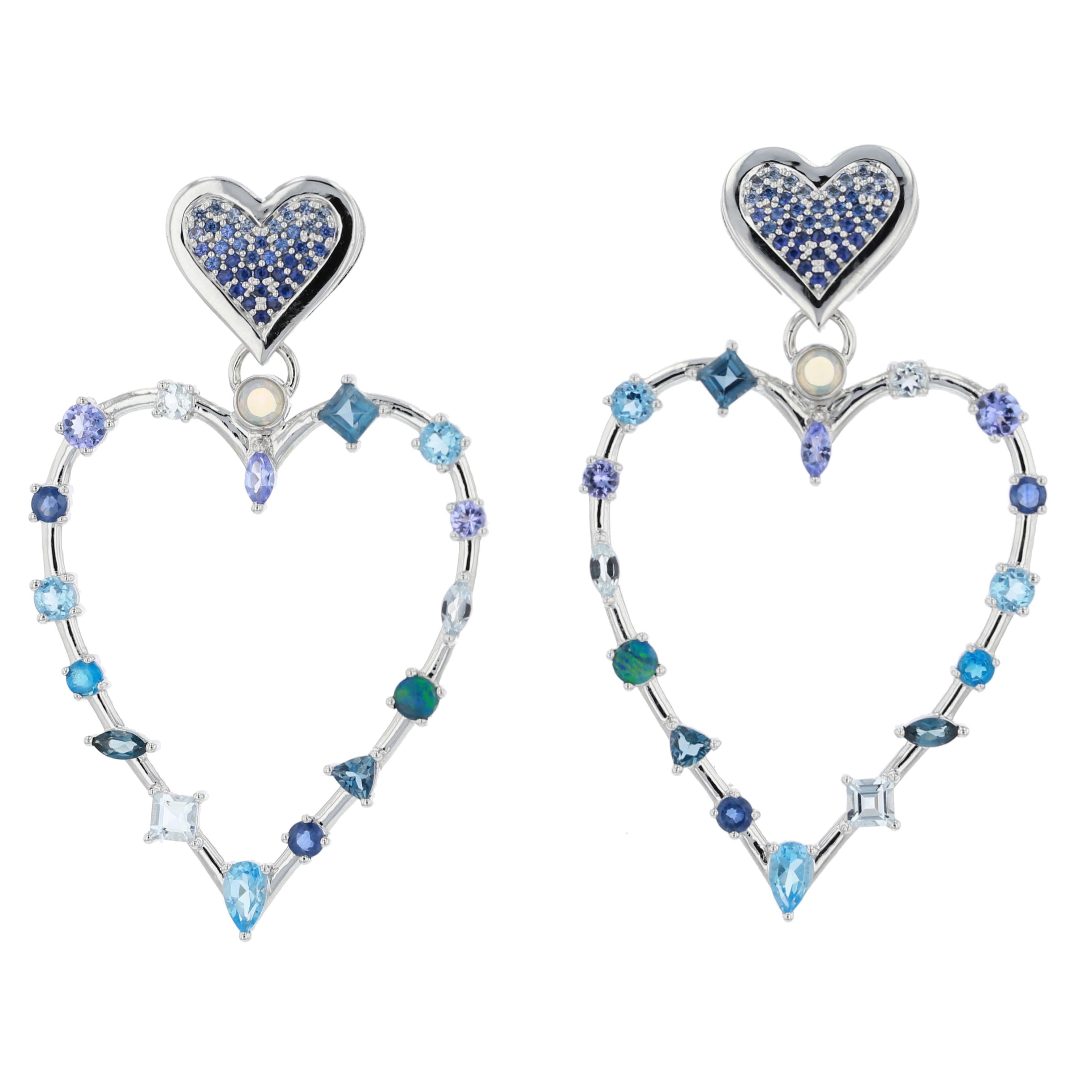Rainbow Love Transformer Earrings-Earrings-Eden Presley Fine Jewelry