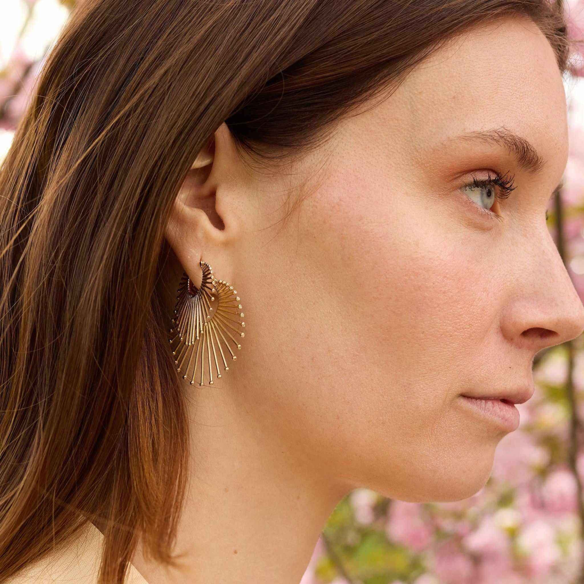 Roar Lion Hoops-Earrings-Eden Presley Fine Jewelry