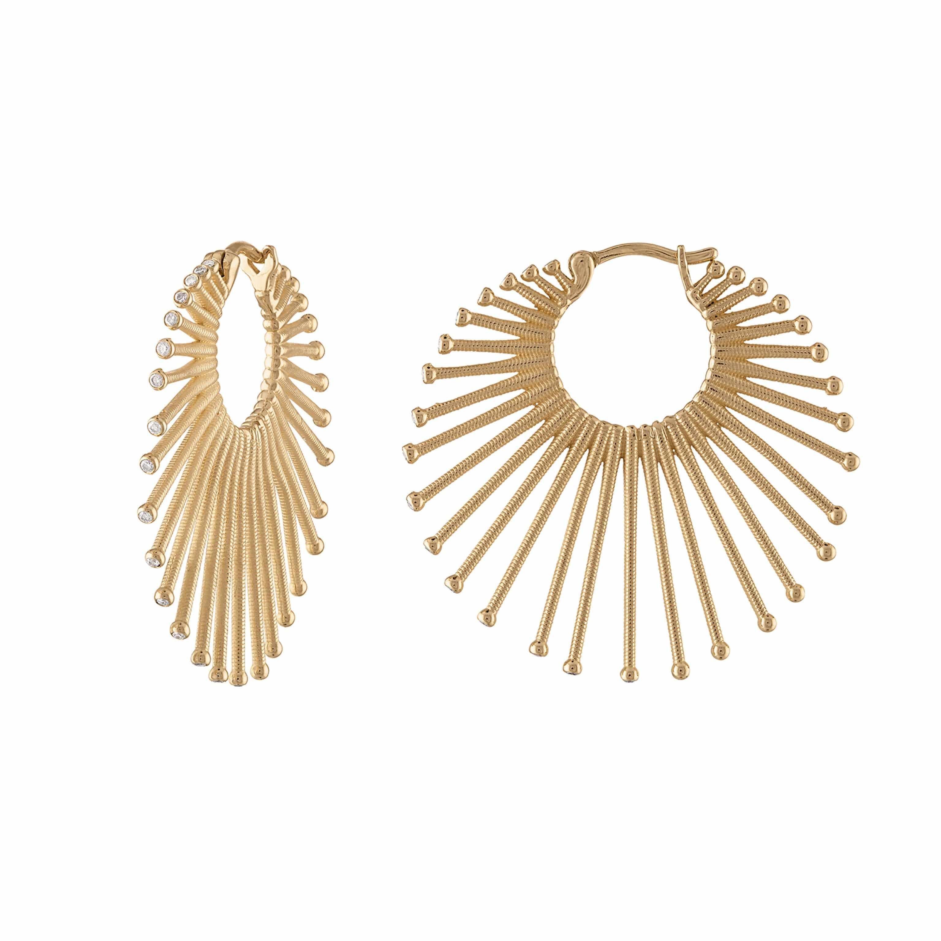 Roar Lion Hoops-Earrings-Eden Presley Fine Jewelry