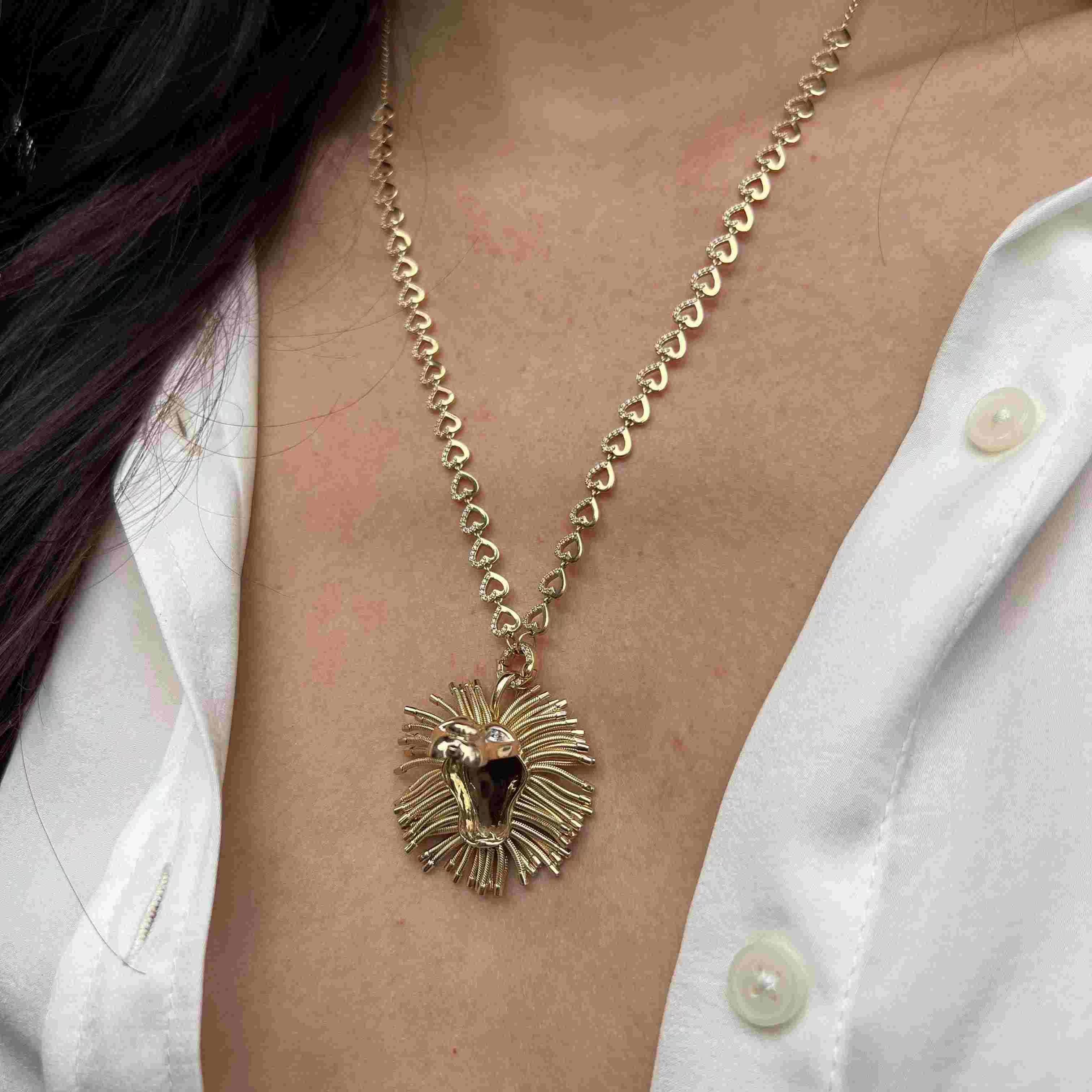 Roar Lion Locket-Locket-Eden Presley Fine Jewelry