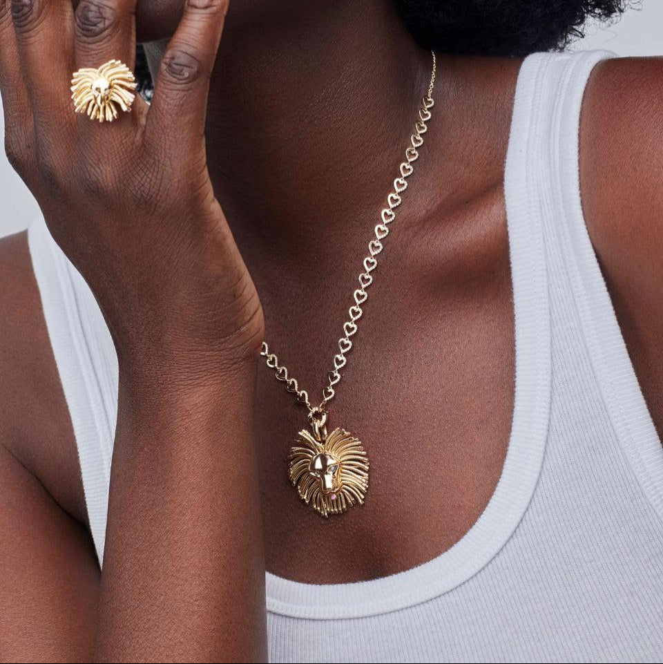 Roar Lion Locket-Locket-Eden Presley Fine Jewelry