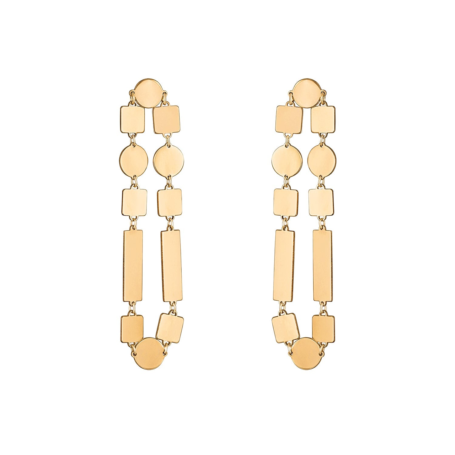 Golden earrings, golden earrings with 2024 fine gold