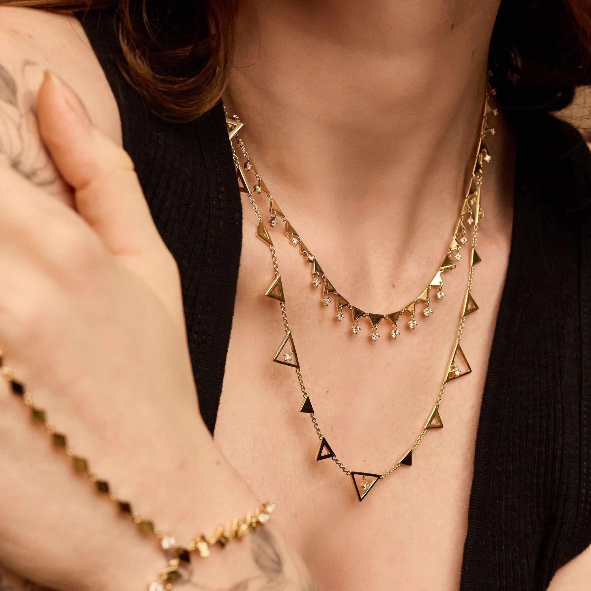 Shine Triangle-Necklace-Eden Presley Fine Jewelry