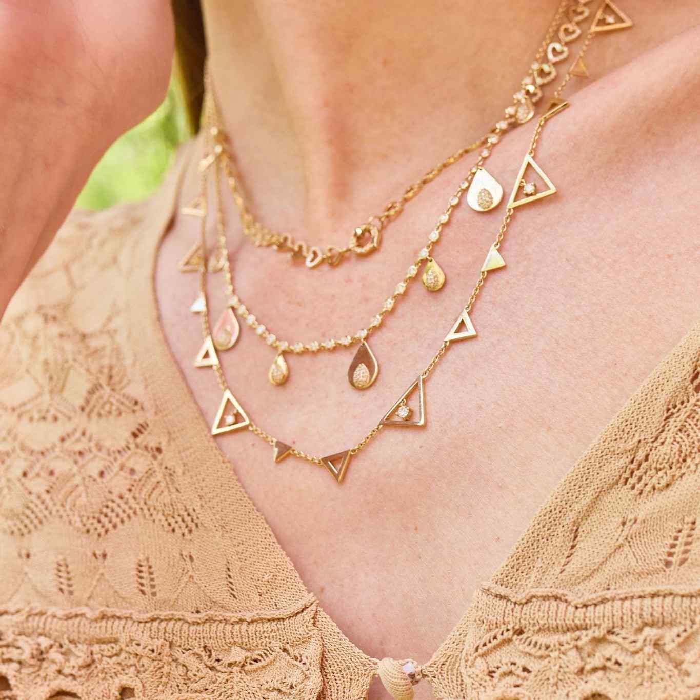 Shine Triangle-Necklace-Eden Presley Fine Jewelry