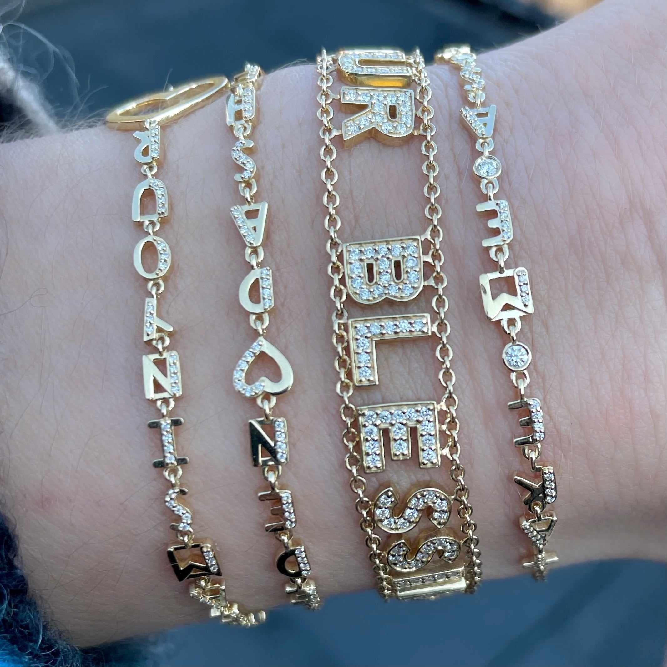 Small Font Mantra Bracelet-Bracelets-Eden Presley Fine Jewelry