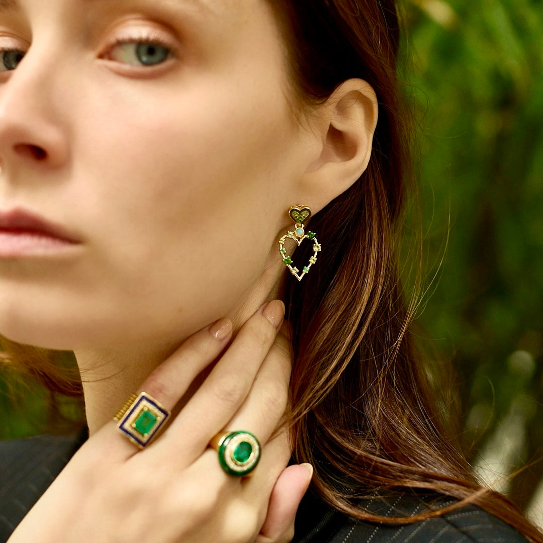Small Love Transformer Earrings-Earrings-Eden Presley Fine Jewelry