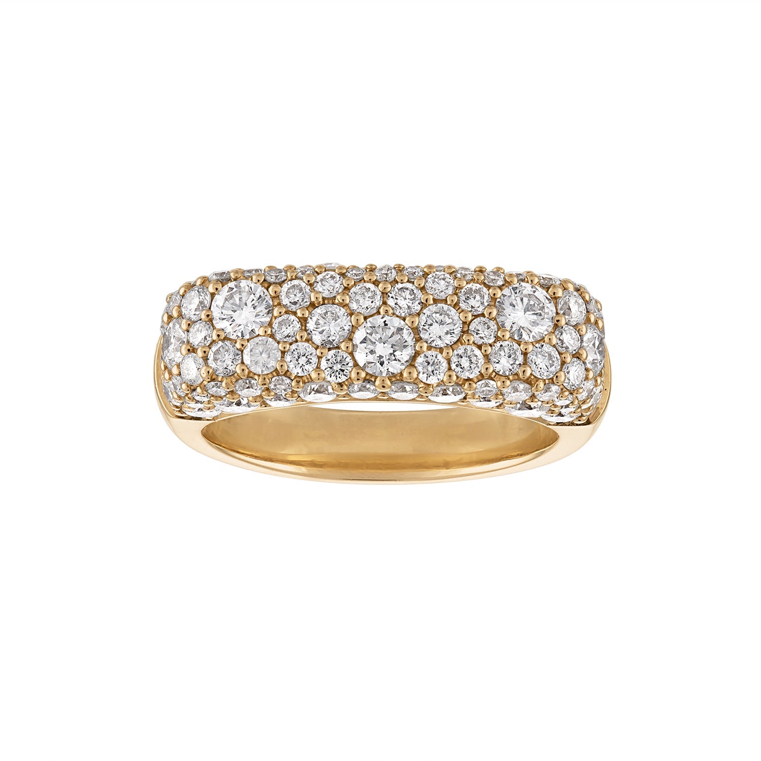 Sparkle Stack Ring - Above angle