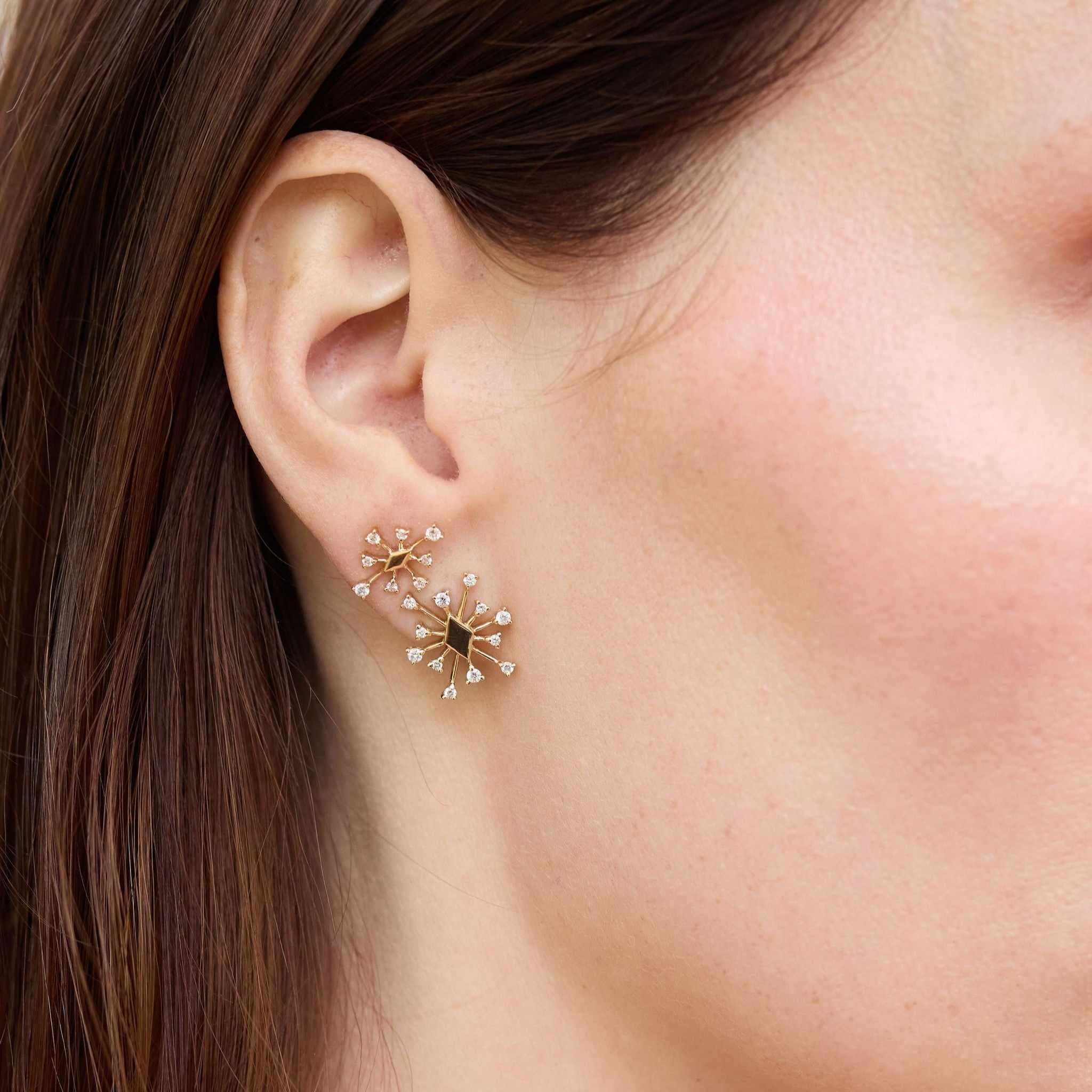 Sparkle Studs medium-Studs-Right side look