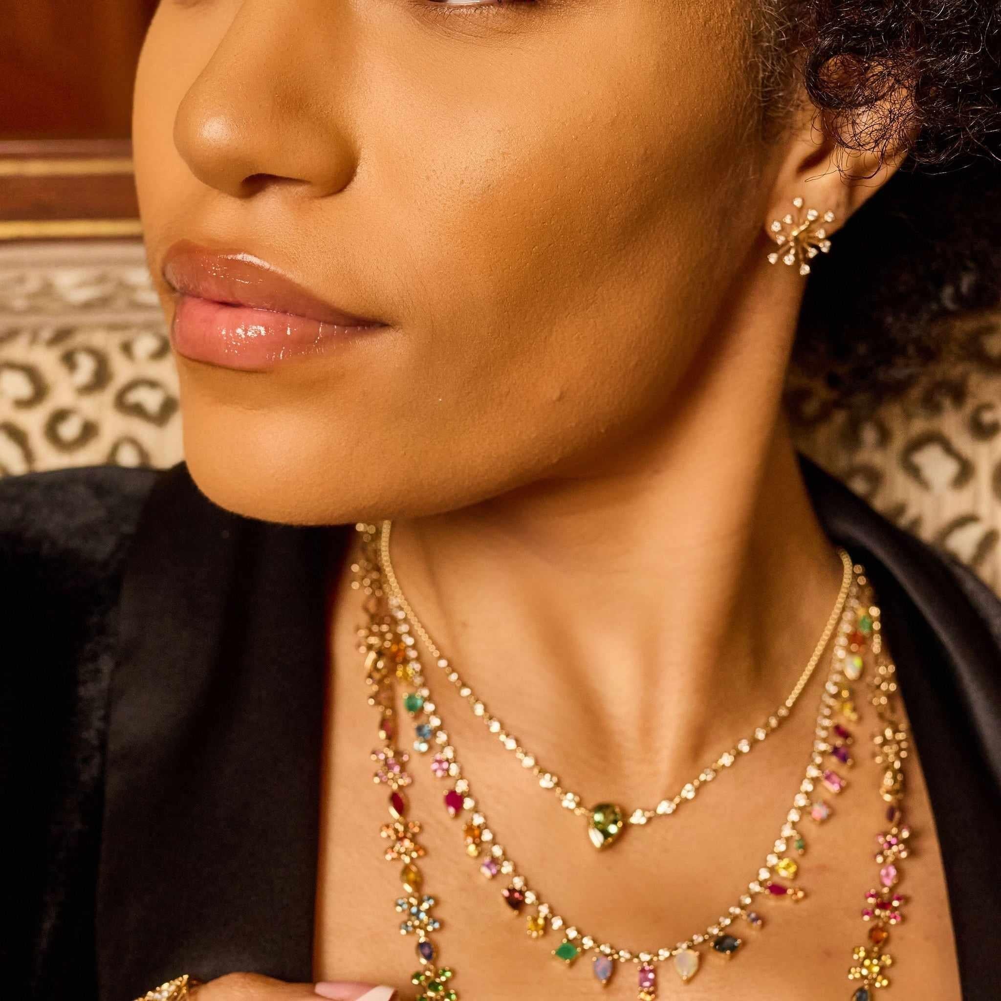Sparkle Studs medium-front look