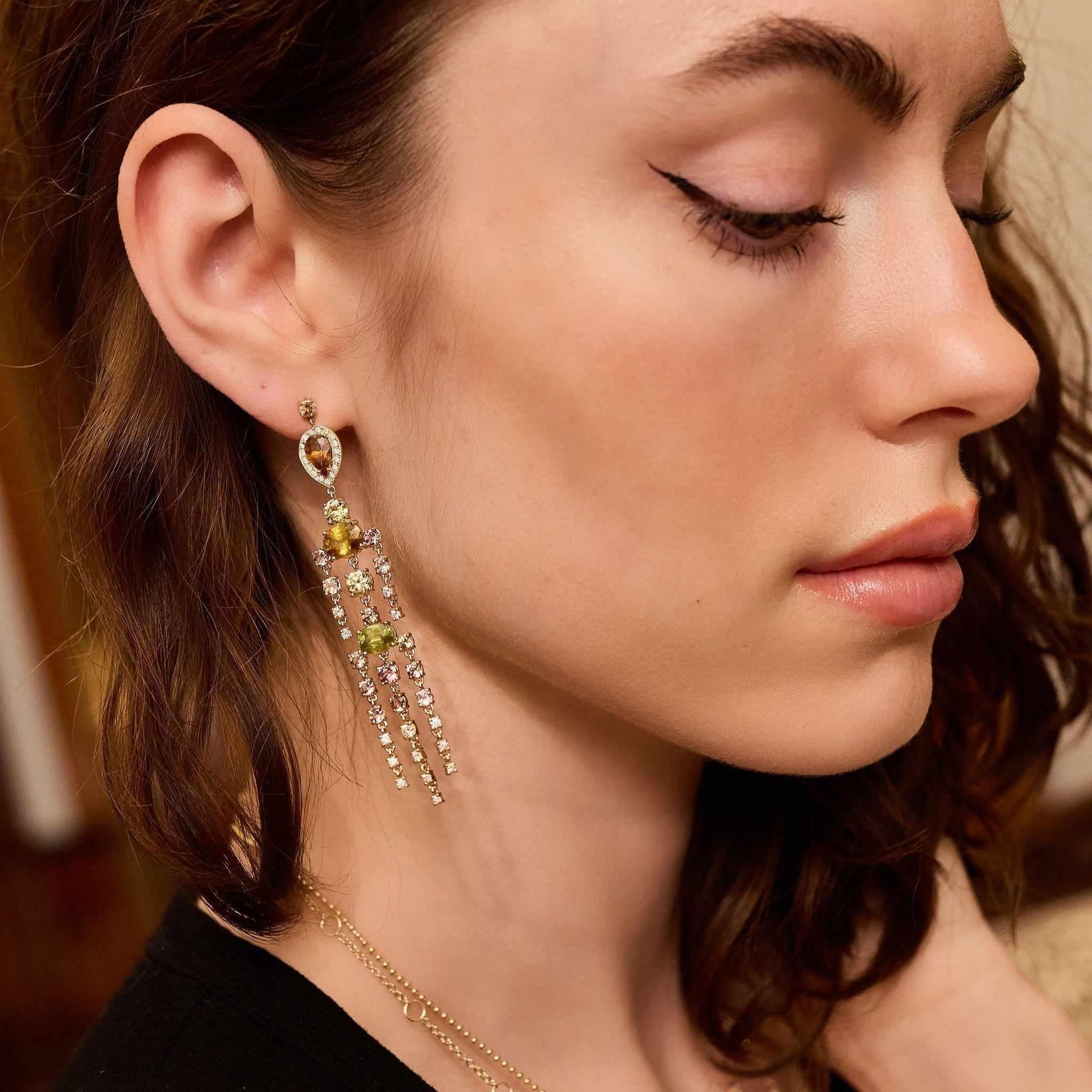 Sphene Chandeliers-Eden Presley Jewelry