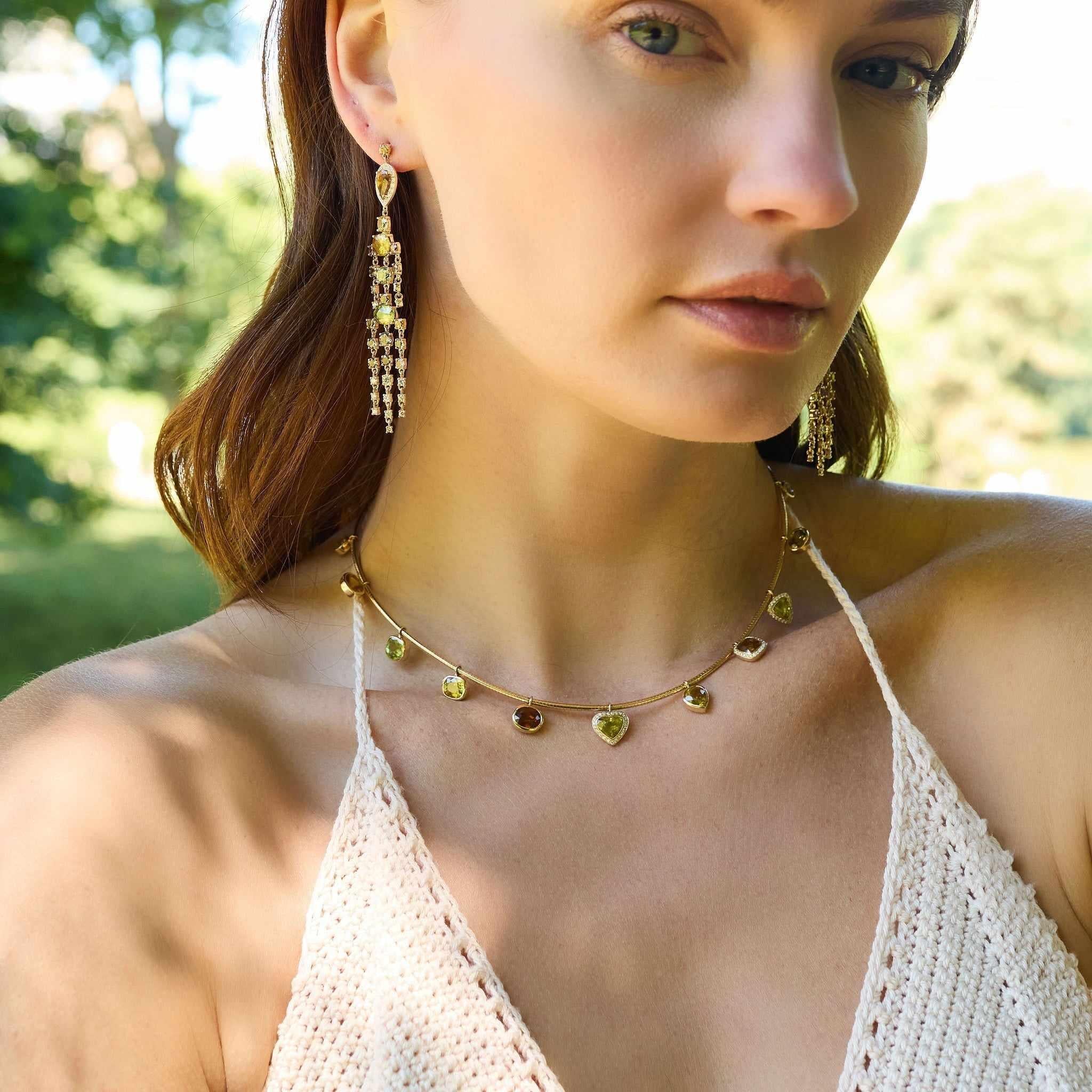 Sphene Collar-Necklace-Eden Presley Fine Jewelry front look