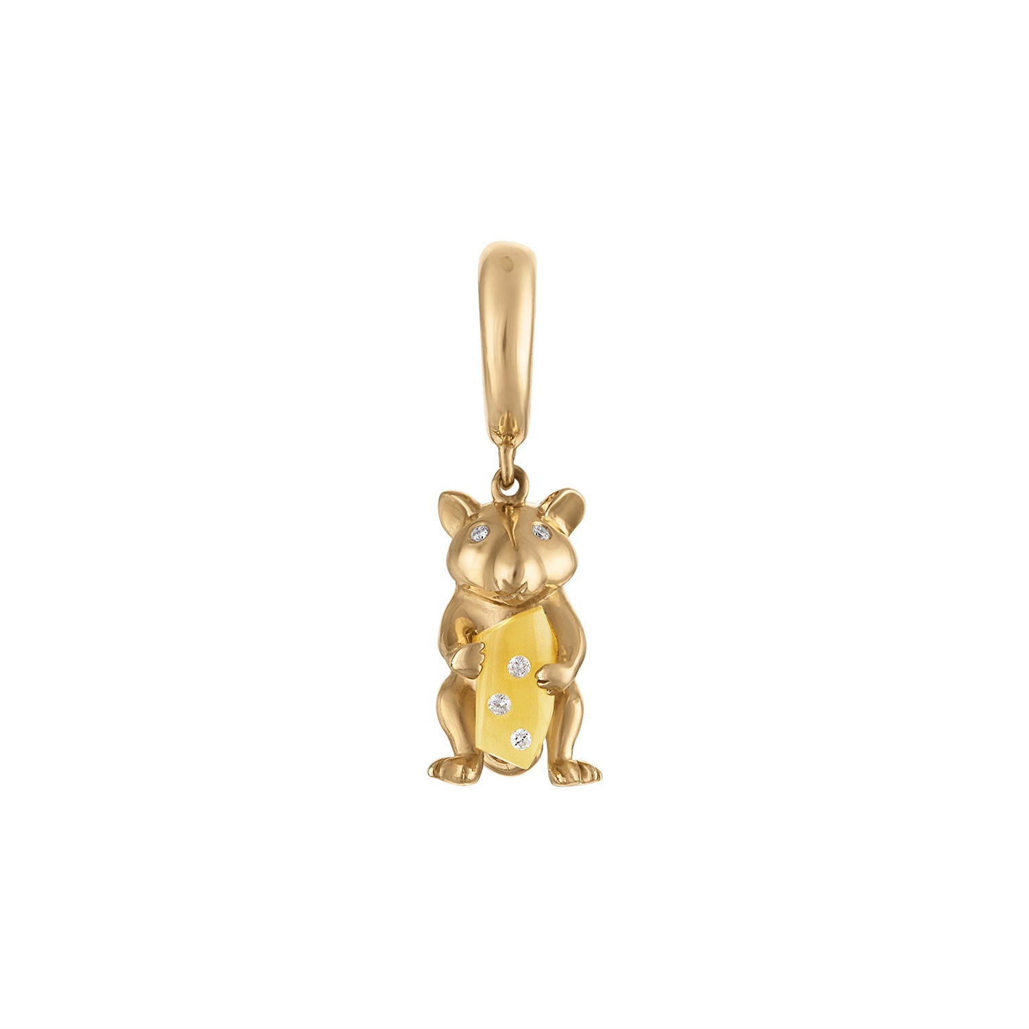 Squeak Mouse Pendant-Charms & Pendants-Eden Presley Fine Jewelry