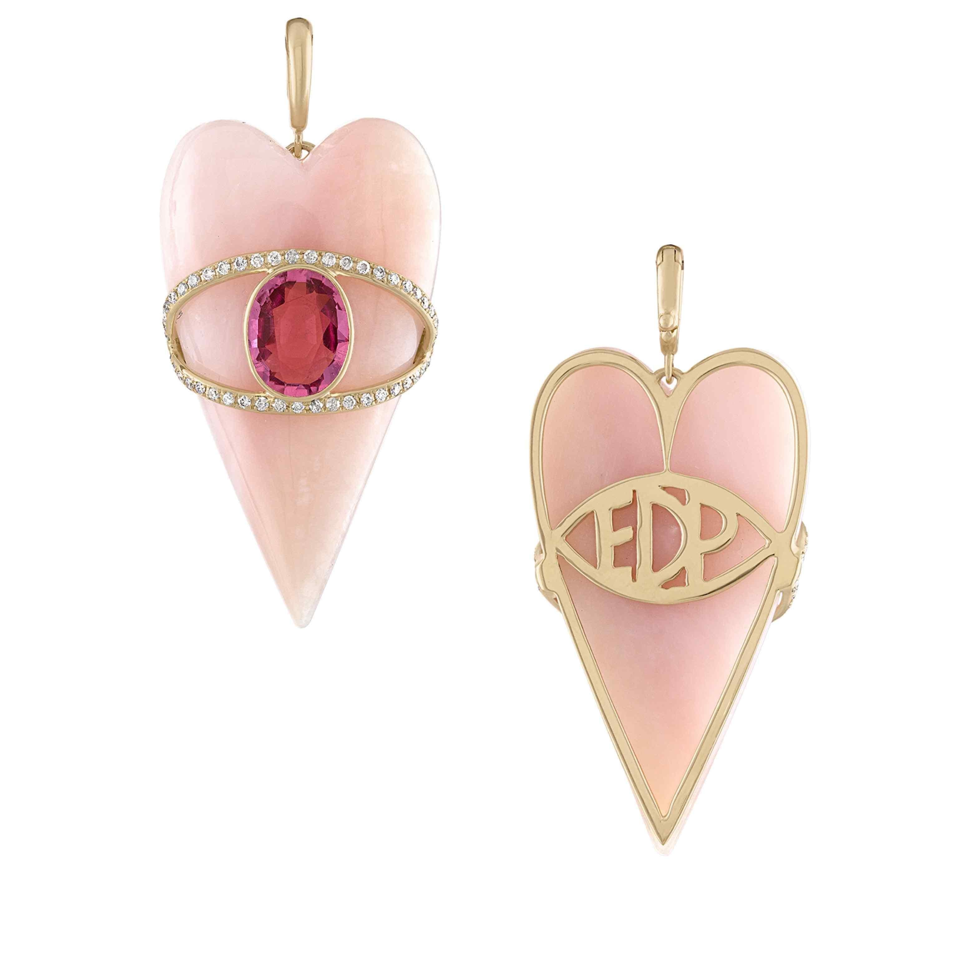 Stoned Heart-Charms & Pendants-Eden Presley Fine Jewelry