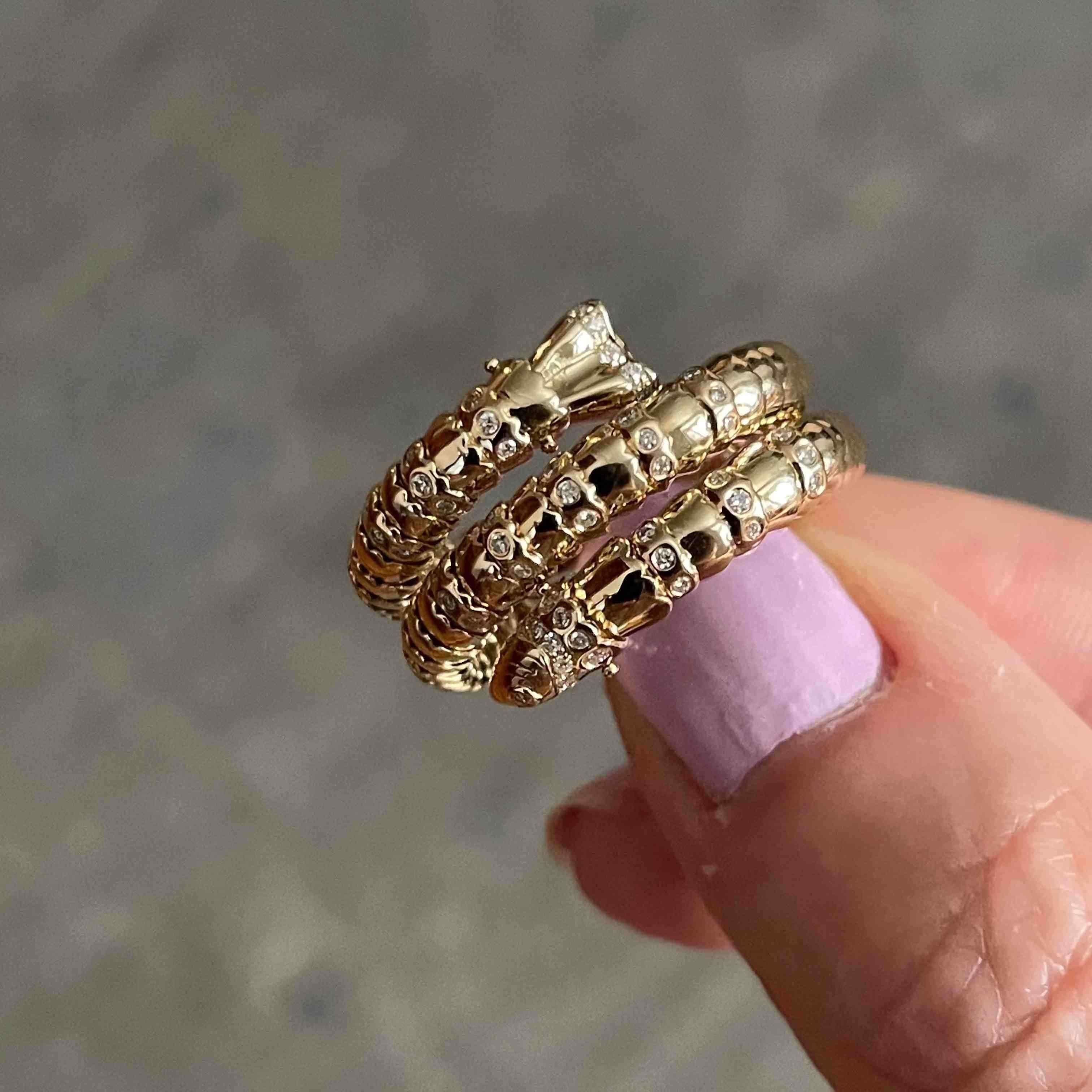 Swedish Fish double wrap Ring-Front Look