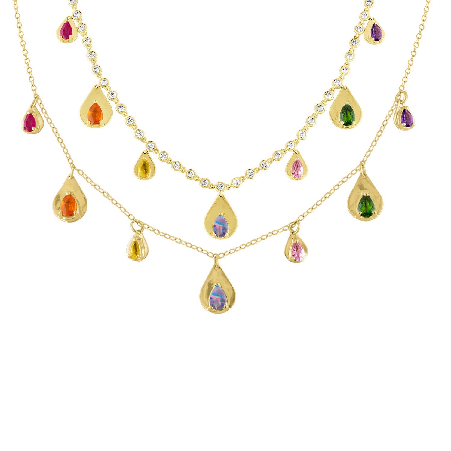 Tears of Joy Stone Necklaces-Necklaces-Eden Presley Fine Jewelry