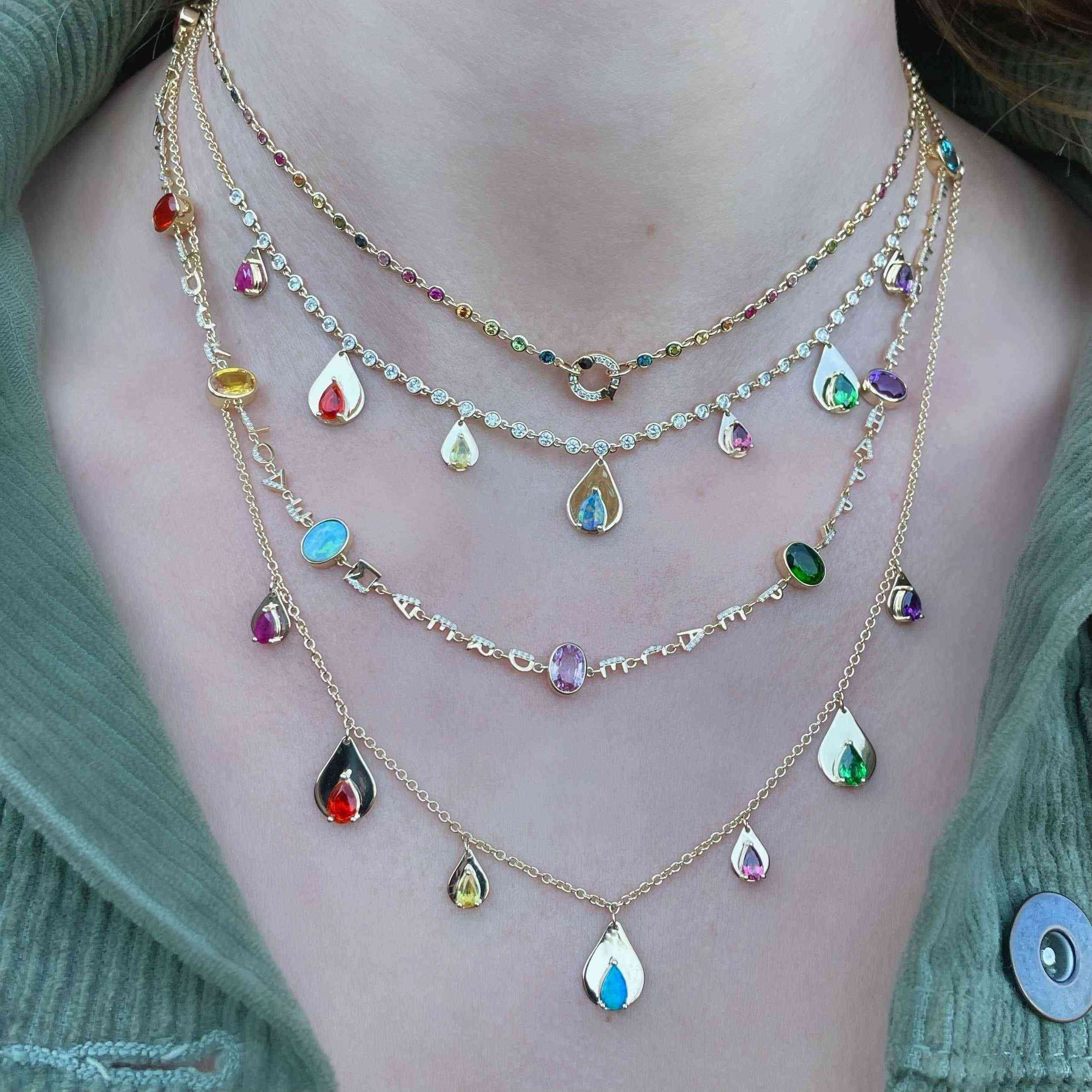 Tears of Joy Stone Necklaces-Necklaces-Eden Presley Fine Jewelry