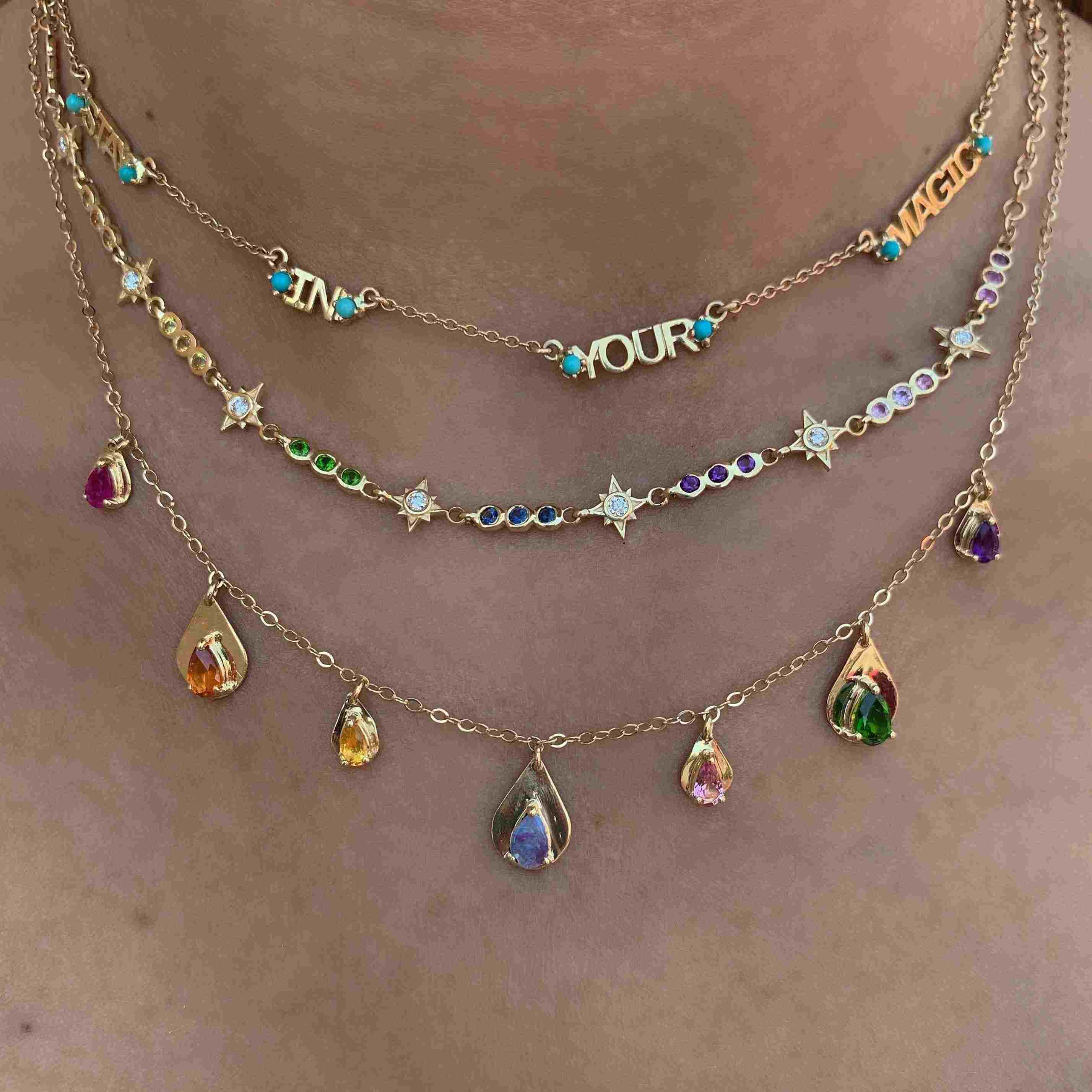Tears of Joy Stone Necklaces-Necklaces-Eden Presley Fine Jewelry