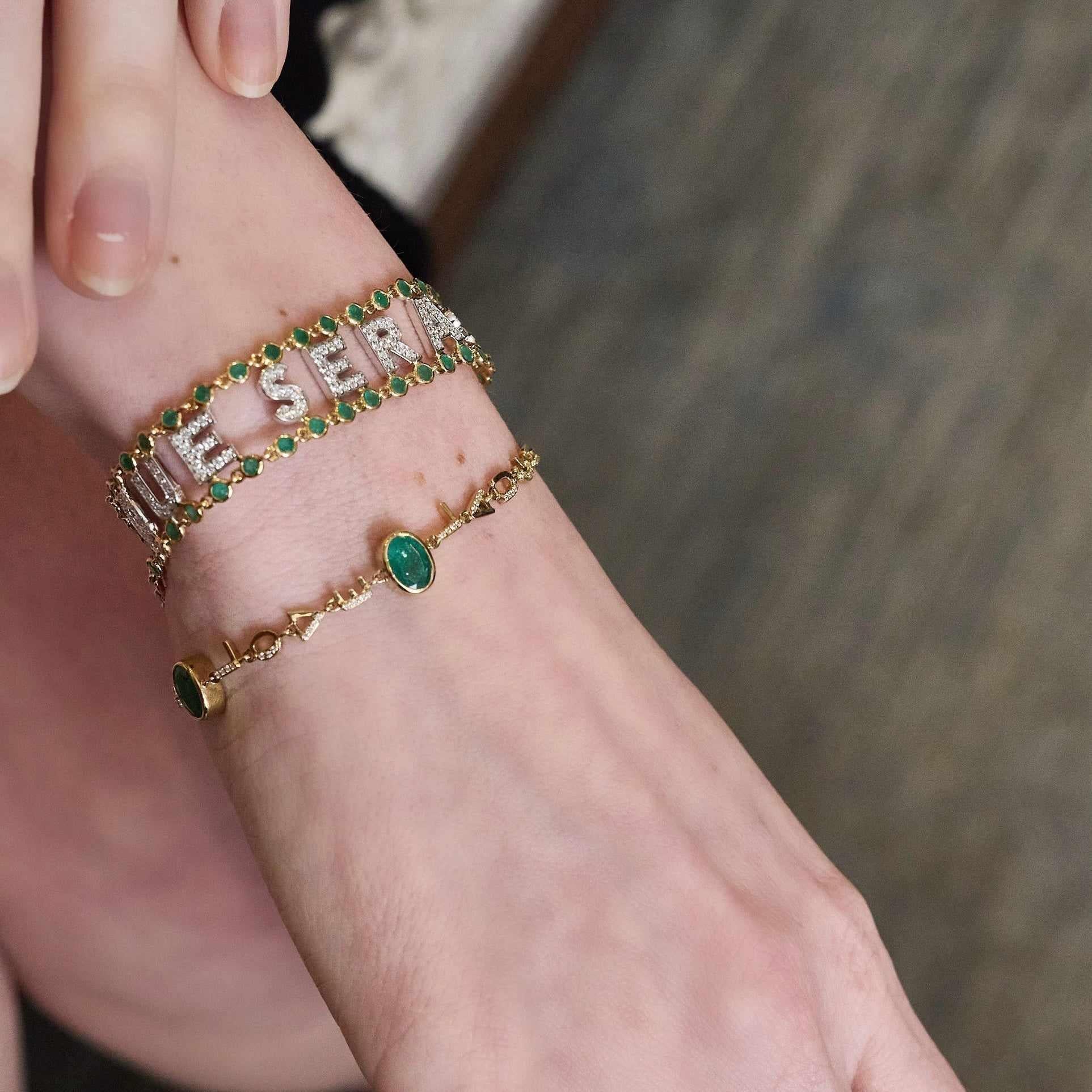 Tiny Letters Bracelet-Bracelet-Eden Presley Fine Jewelry