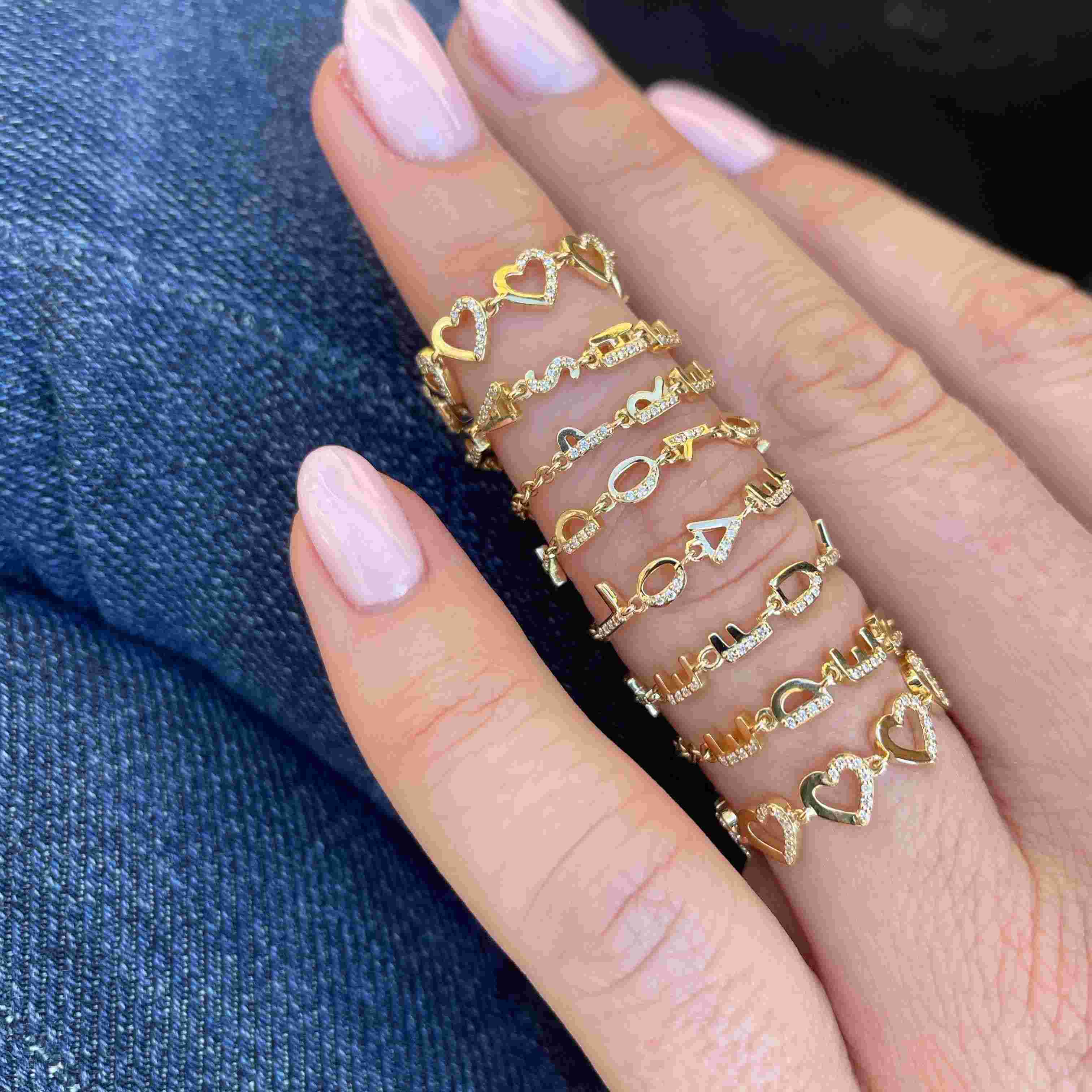 Tiny Letters Ring-Rings-Eden Presley Fine Jewelry-1