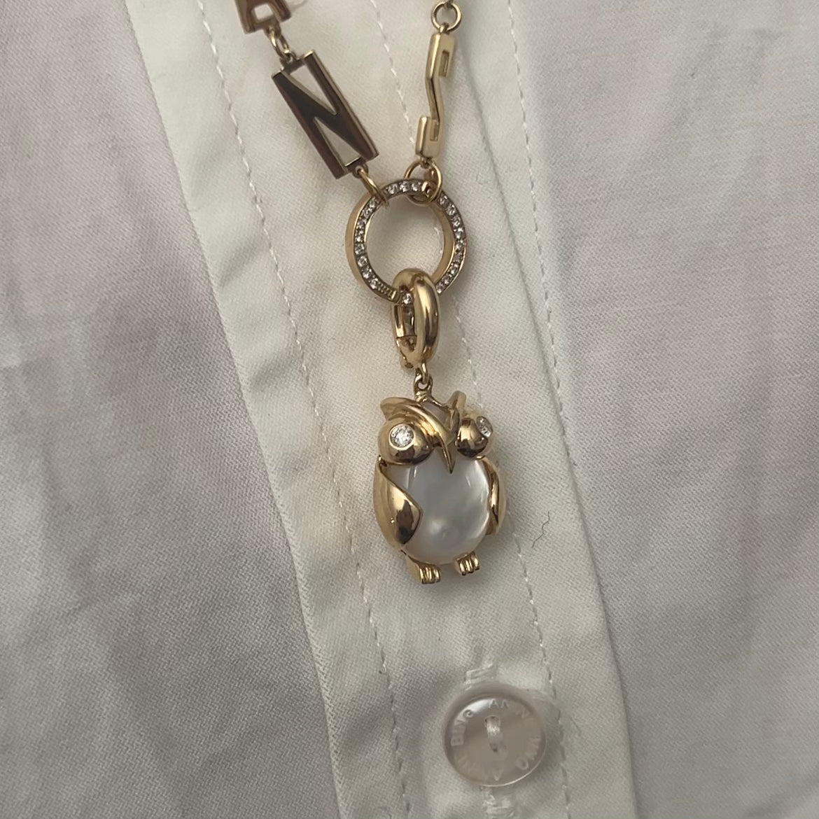 Wisdom Owl Pendant-Charms & Pendants-Eden Presley Fine Jewelry