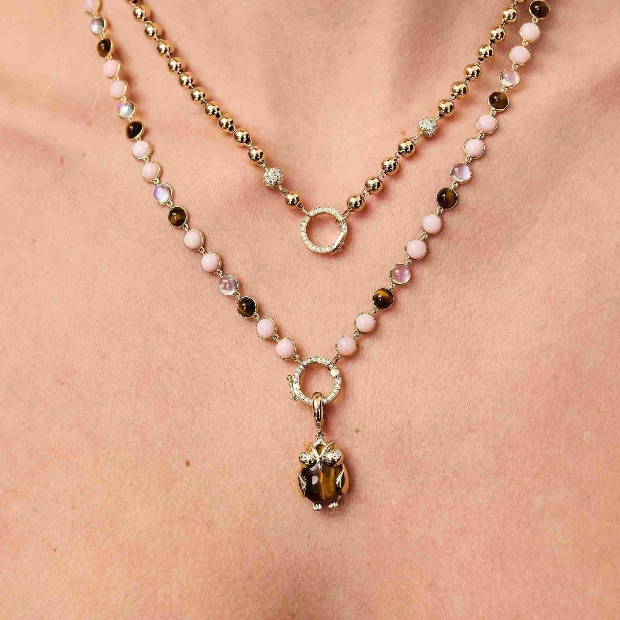Wisdom Owl Pendant-Charms & Pendants-Eden Presley Fine Jewelry