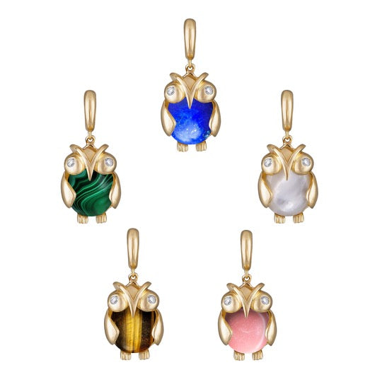 Wisdom Owl Pendant-Charms & Pendants-Eden Presley Fine Jewelry