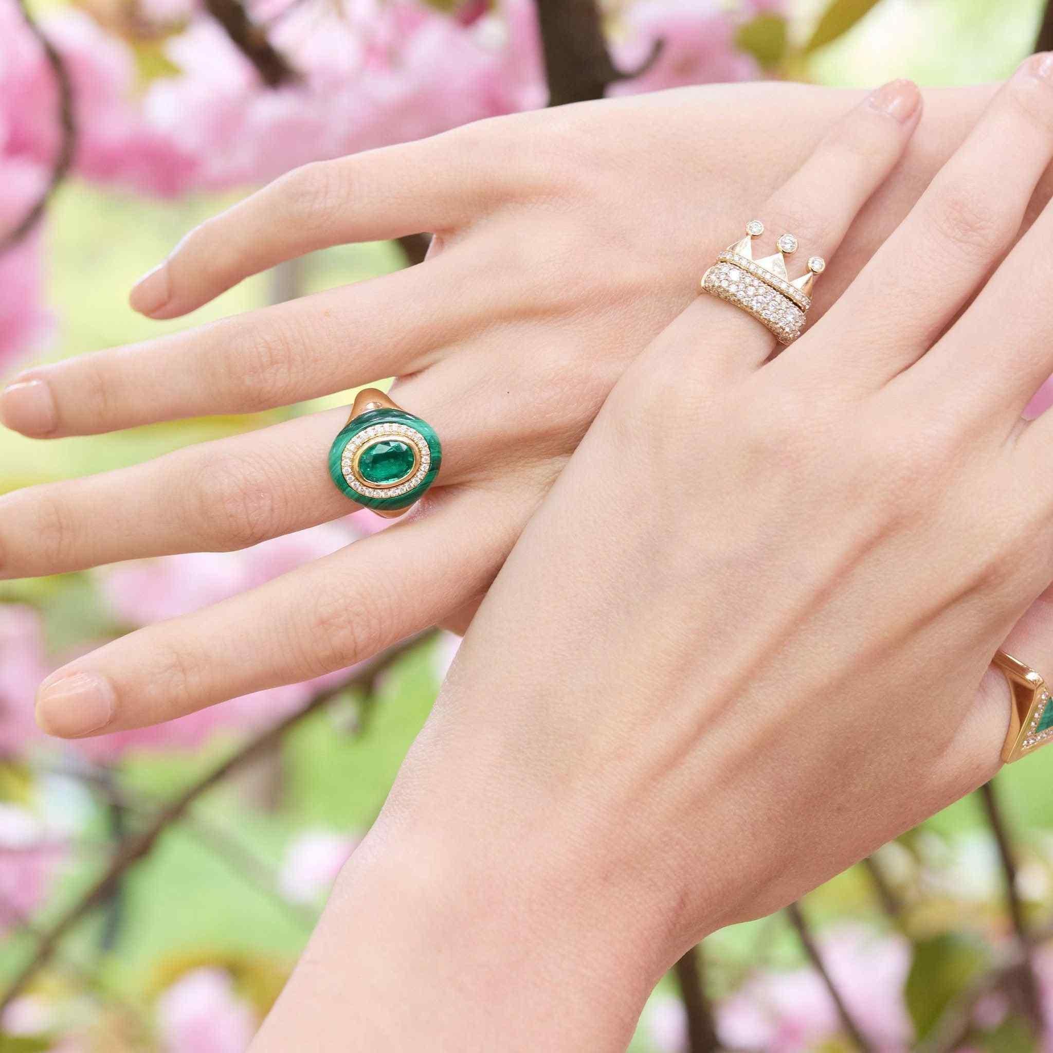 Wisdom stone ring-Green