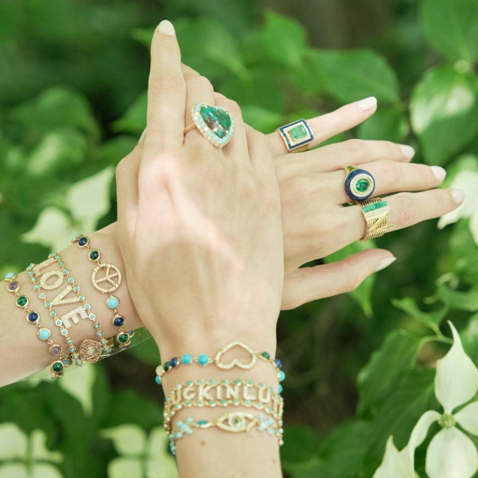 Wisdom stone ring-On Hand