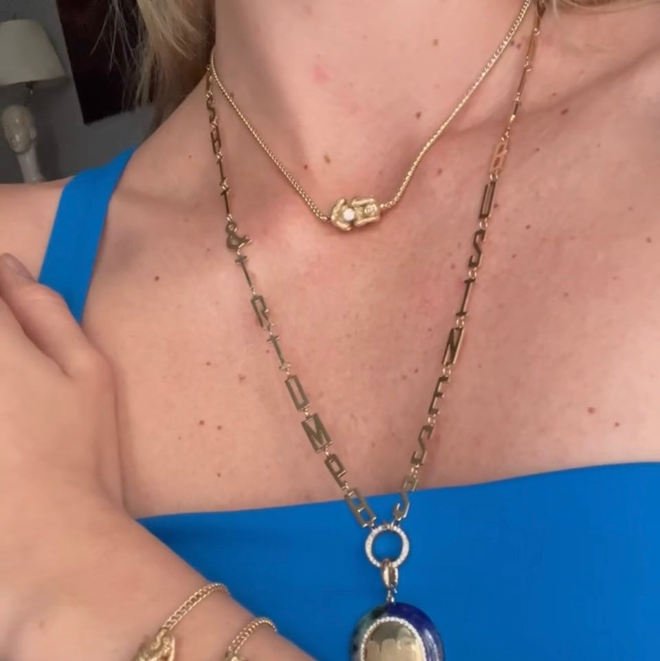 Wise Monkey Necklace-Necklace-Eden Presley Fine Jewelry