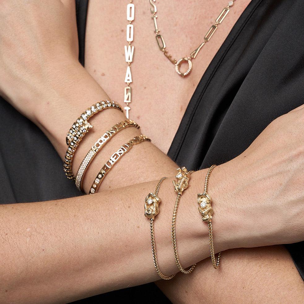 Wise monkeys Bracelet-Bracelet, Bracelets-Eden Presley Fine Jewelry