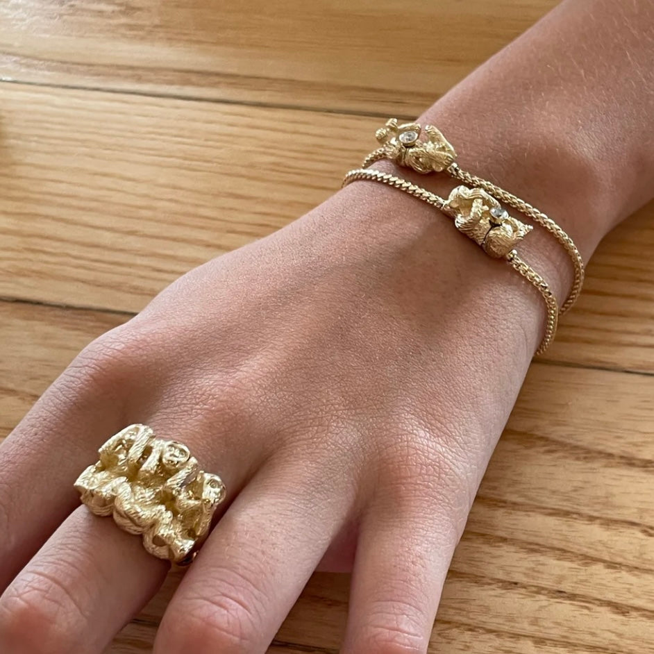 Wise Monkeys Ring- Look