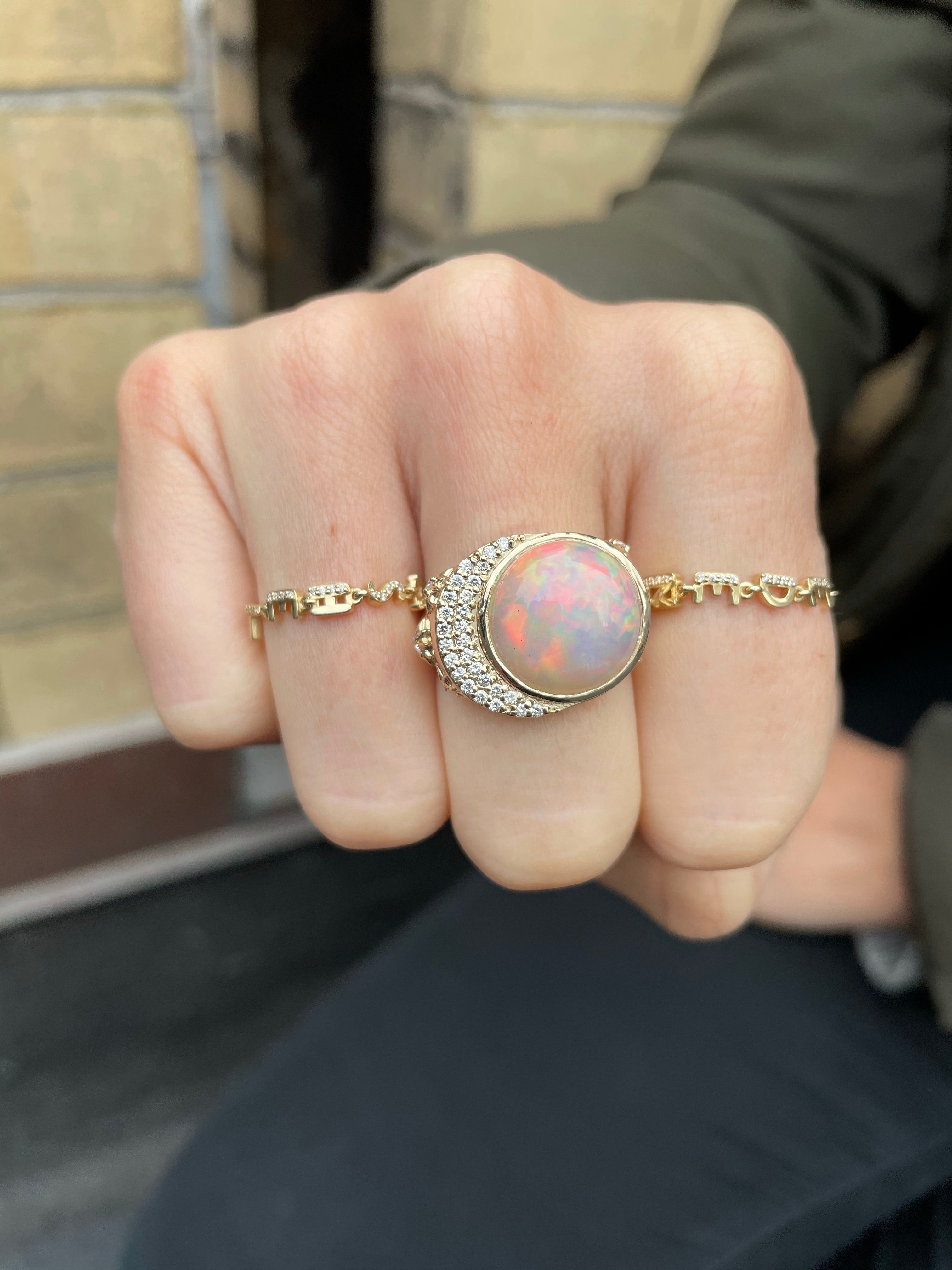 Opal Celeste Cocktail Ring