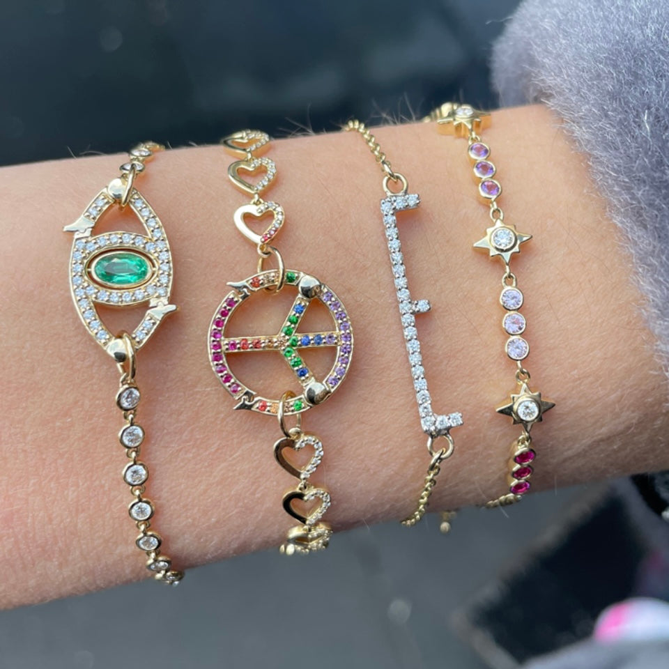 Motif Closure Locks for Necklace or Bracelet