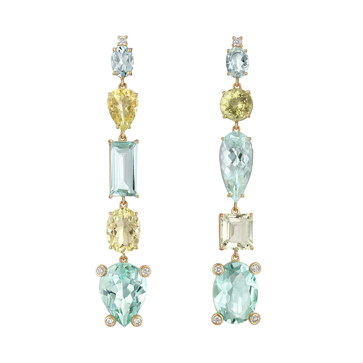 Beryl Diamond Earrings