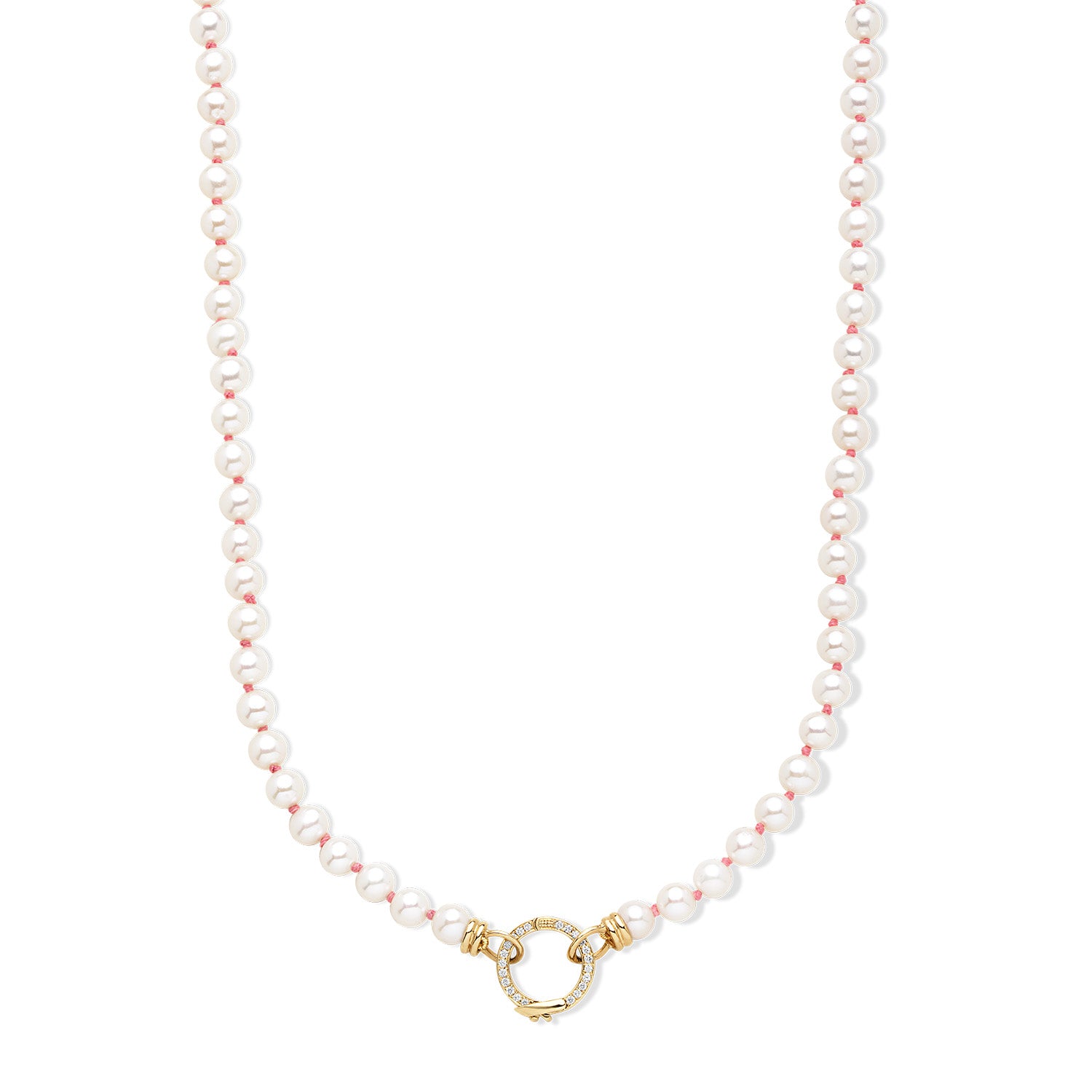 Pearl Beaded Closure Necklace