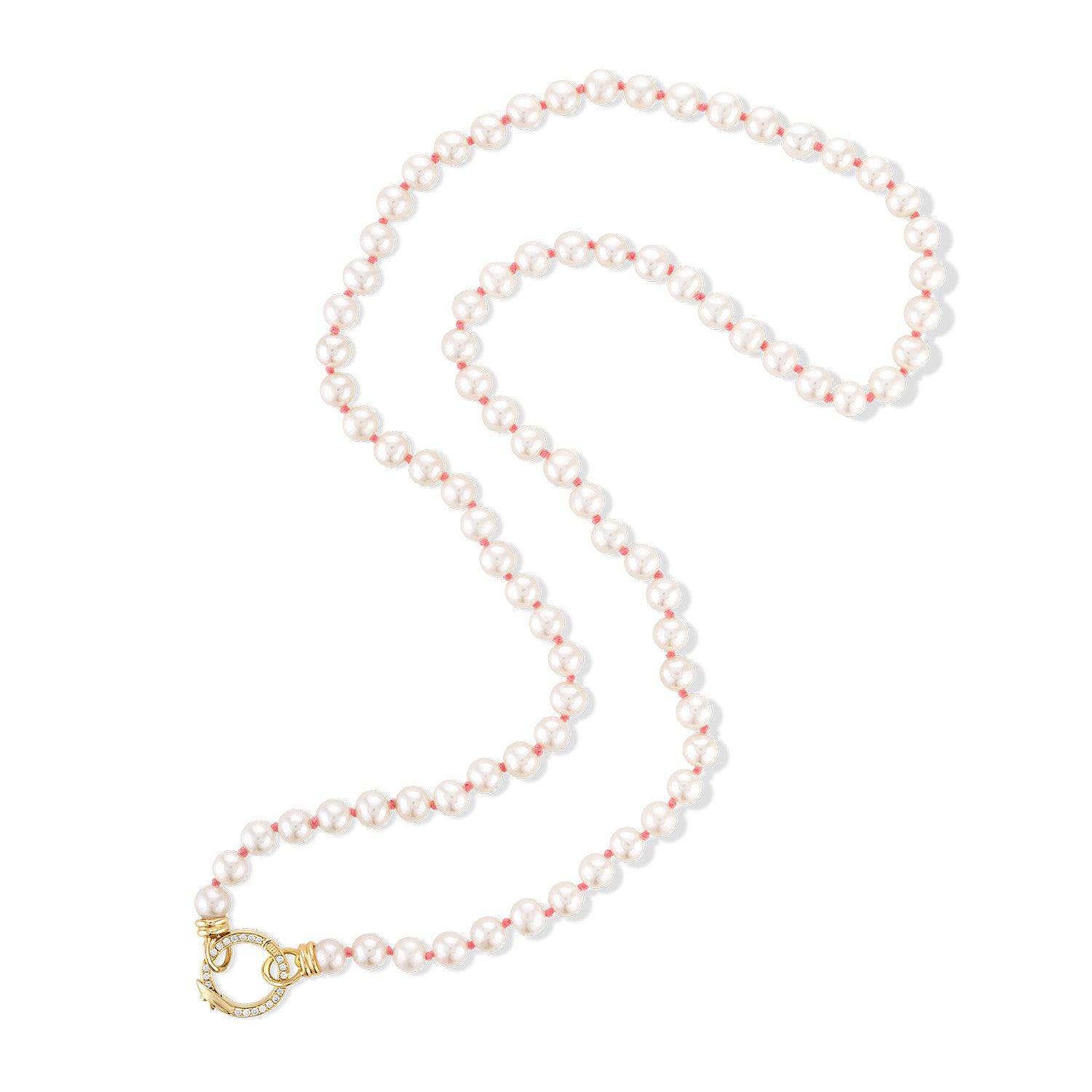 Pearl Beaded Closure Necklace