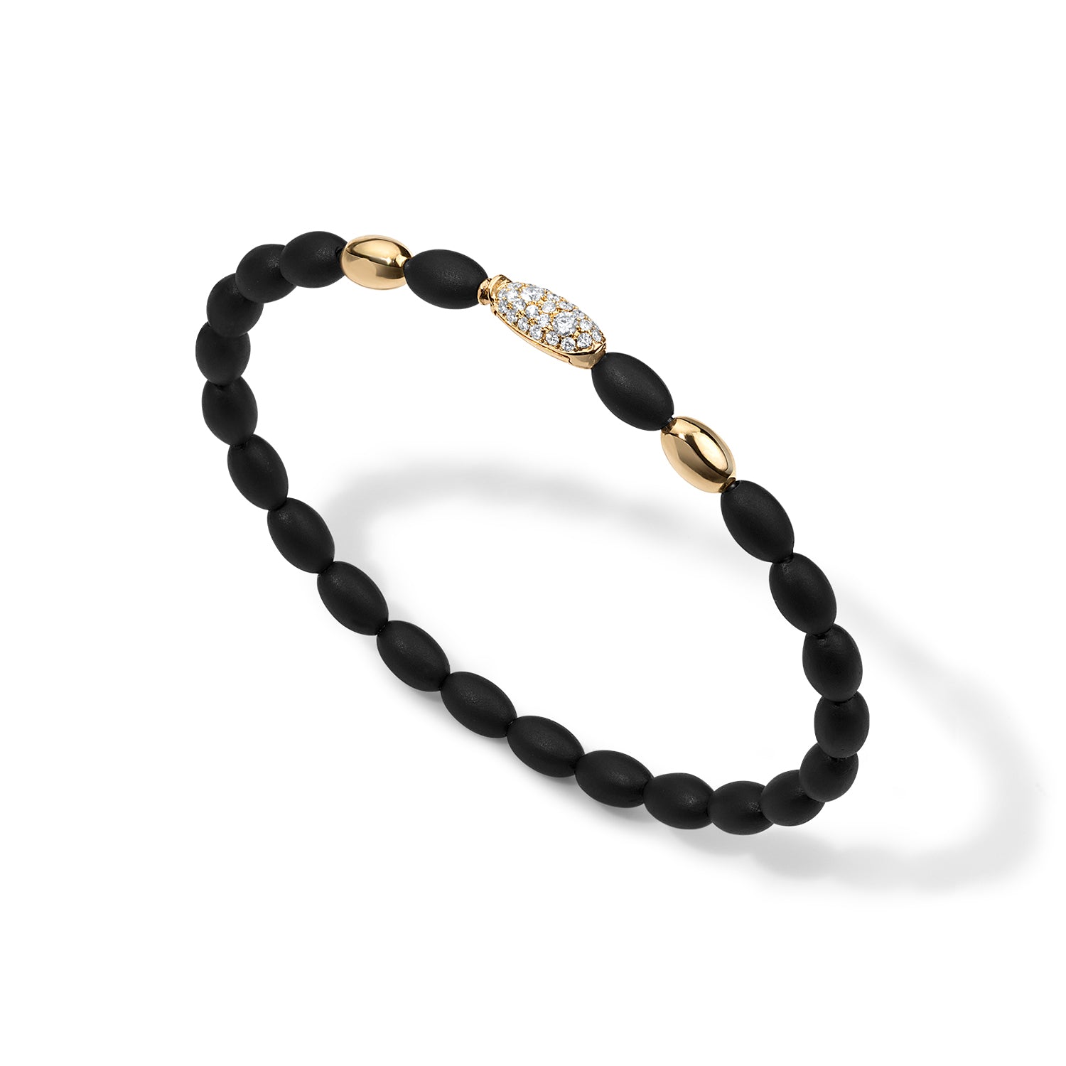 In the Black Glitter Flex Bangle