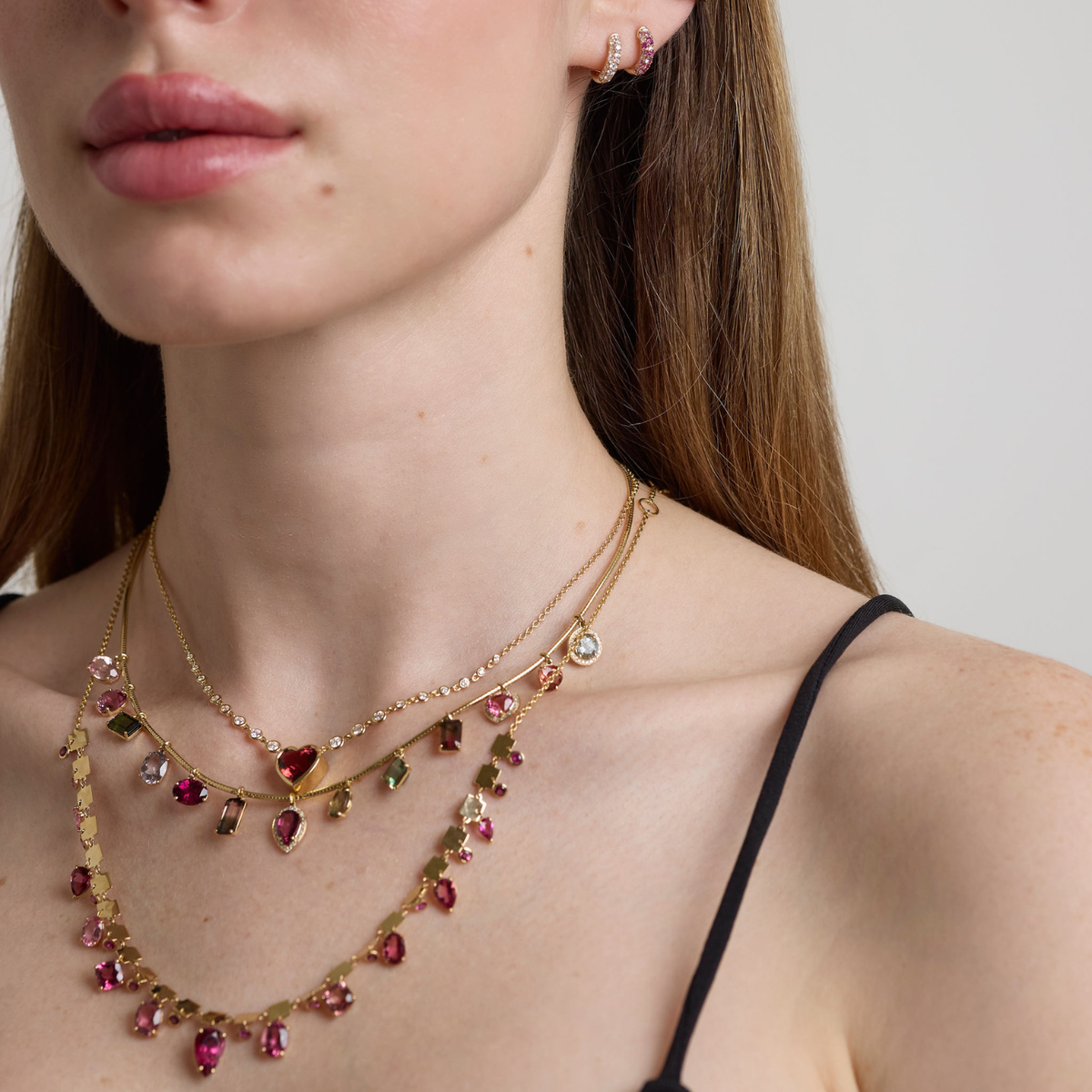 Tourmaline Dream Rock Candy Shine Necklace