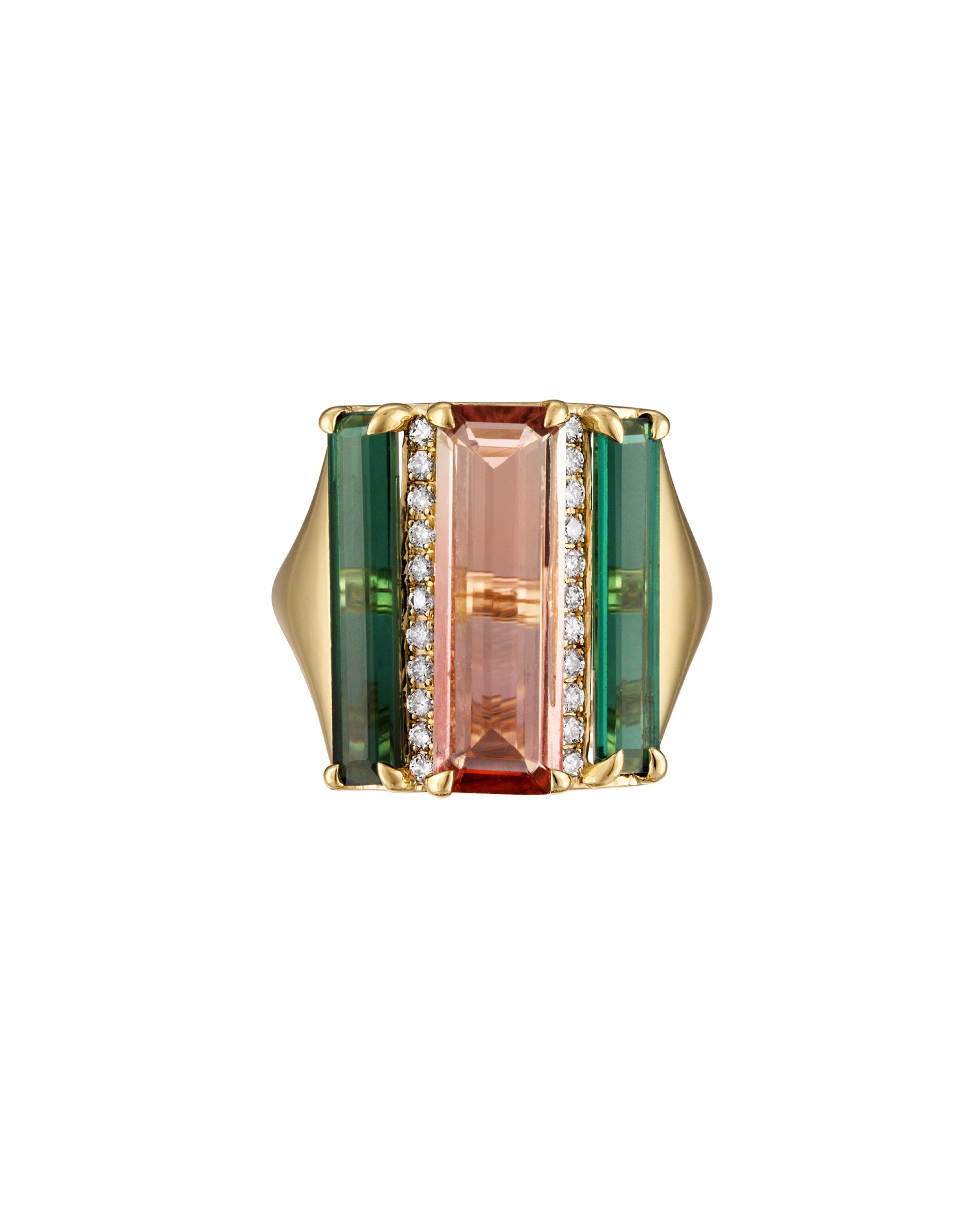 Bicolor Tourmaline Ring