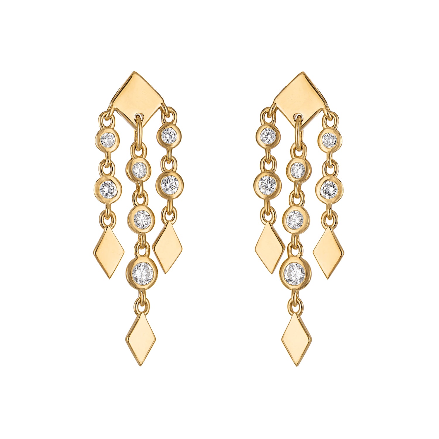 Small Shine Fringe earrings