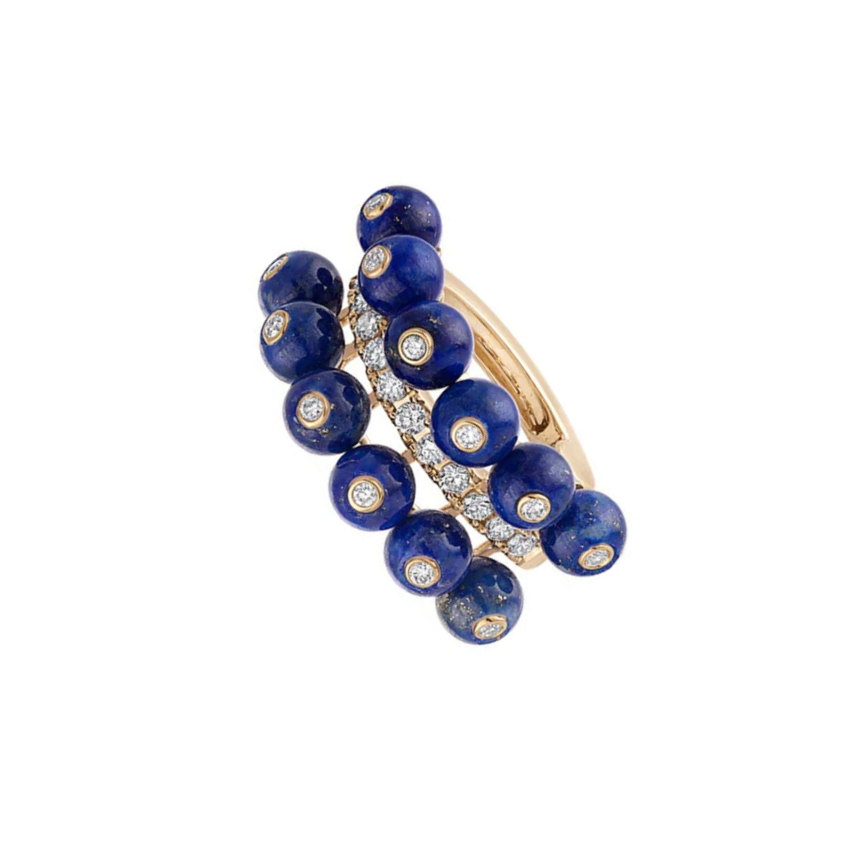 Bubbles Double Row Ear Cuff