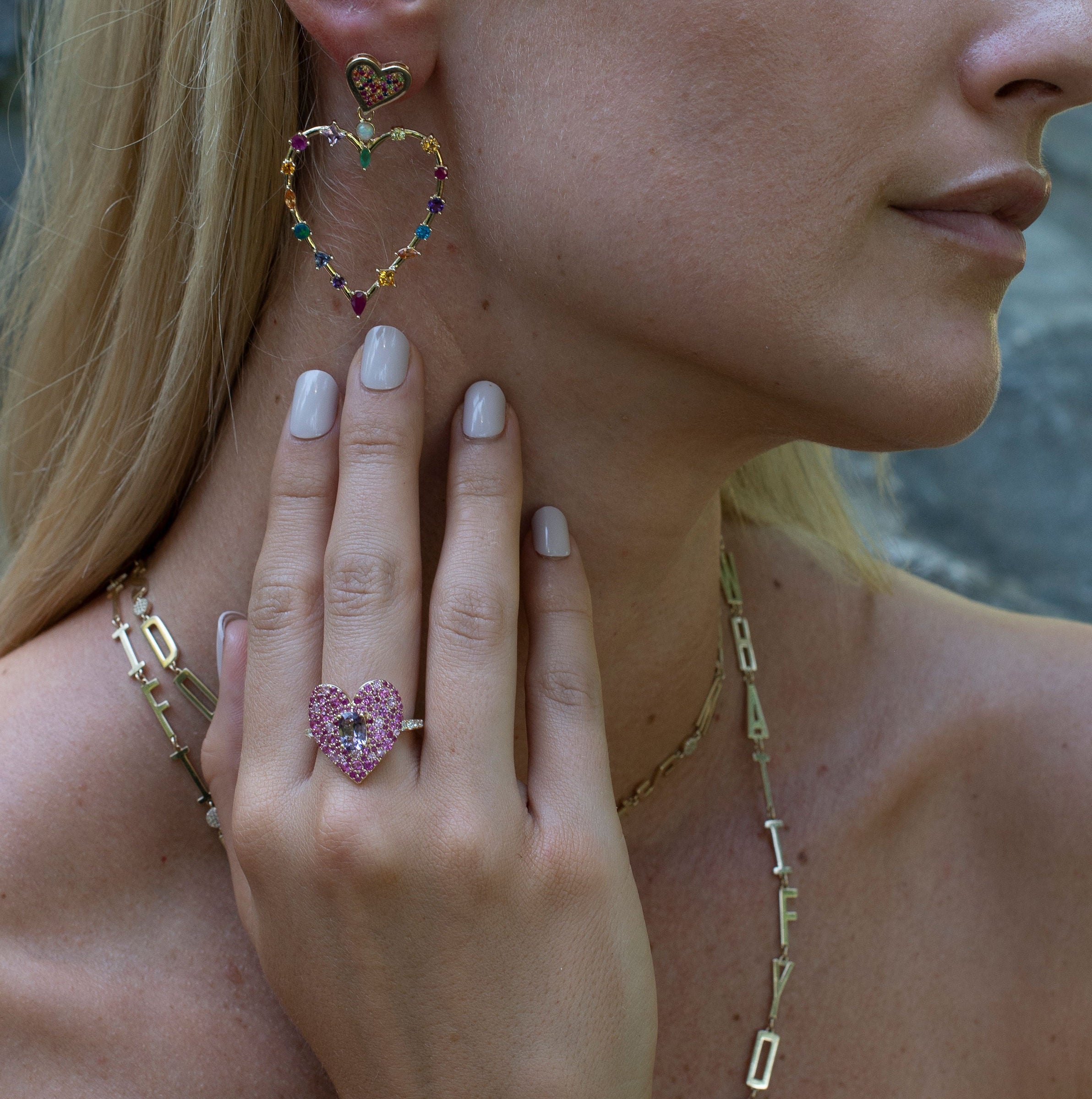 Rainbow Love Transformer Earrings