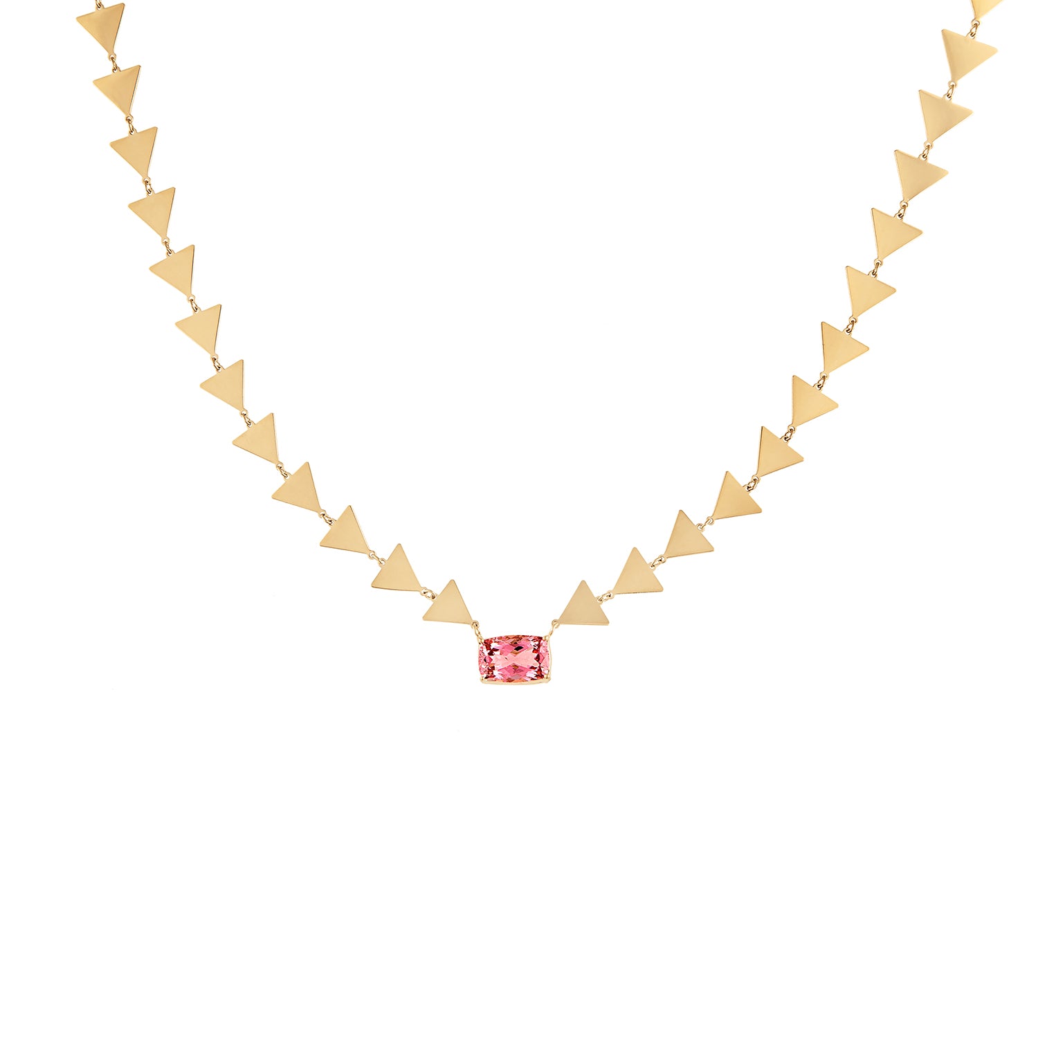 Shine Triangle Solitaire Pink